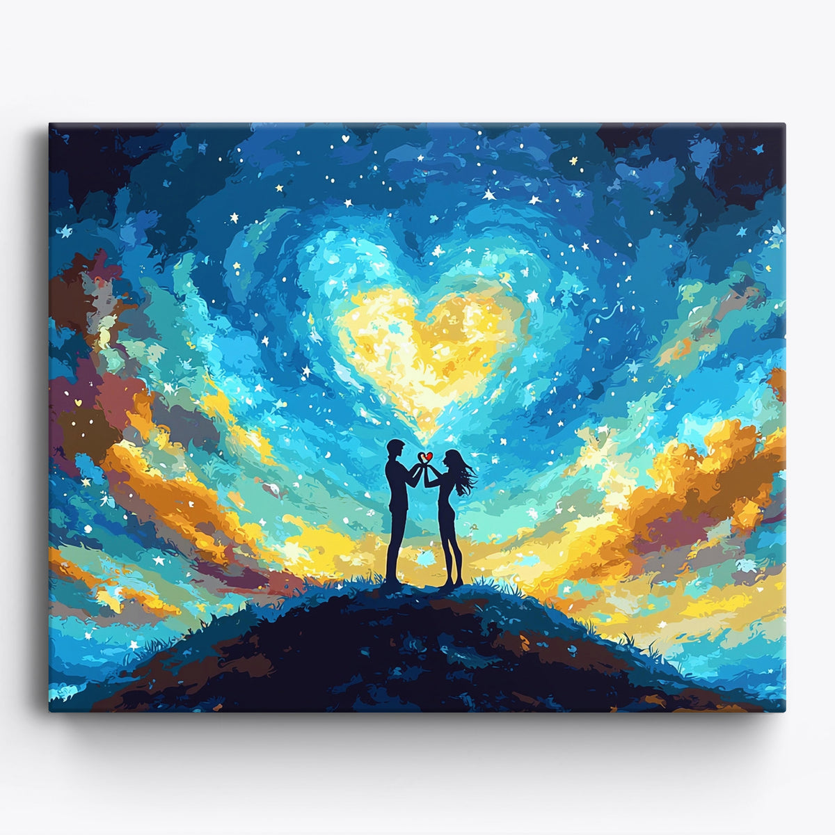 Craftoria DIY Paint by Numbers Kit for Adults and Kids, Hearts Align ...