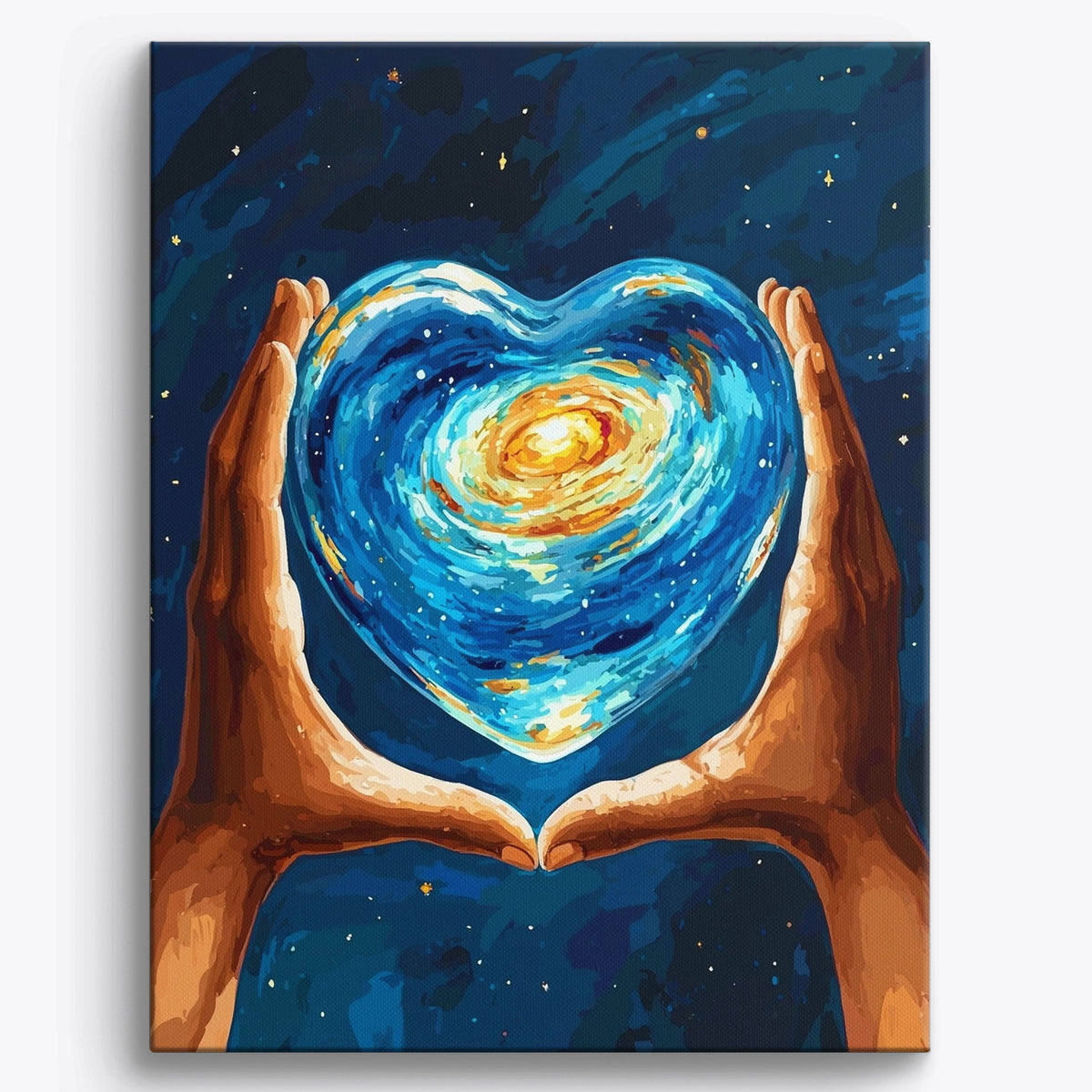 Craftoria DIY Paint by Numbers Kit for Adults and Kids, Cosmic Embrace ...