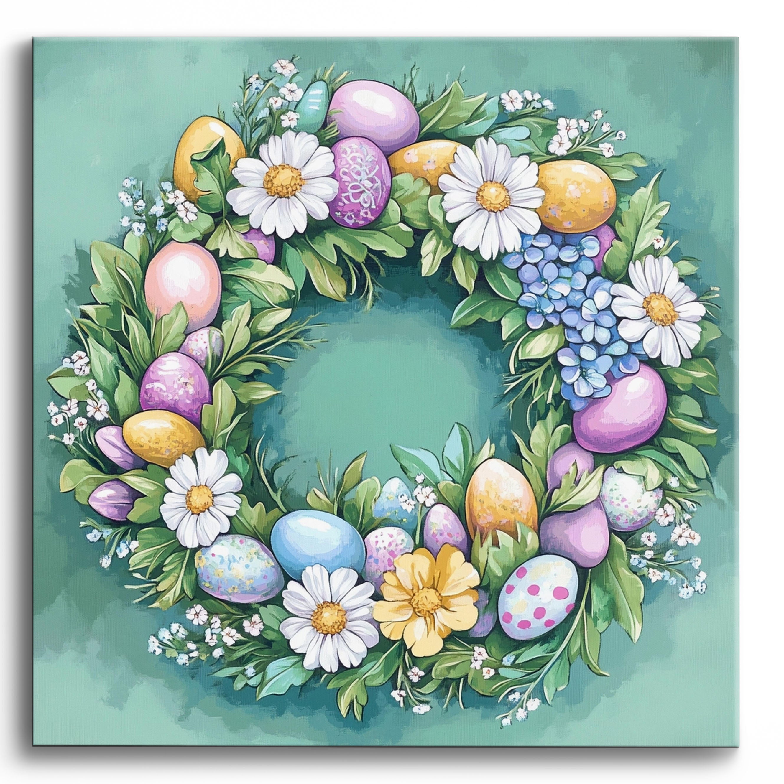 Vintage Floral Blocks No Frame / 40x40cm