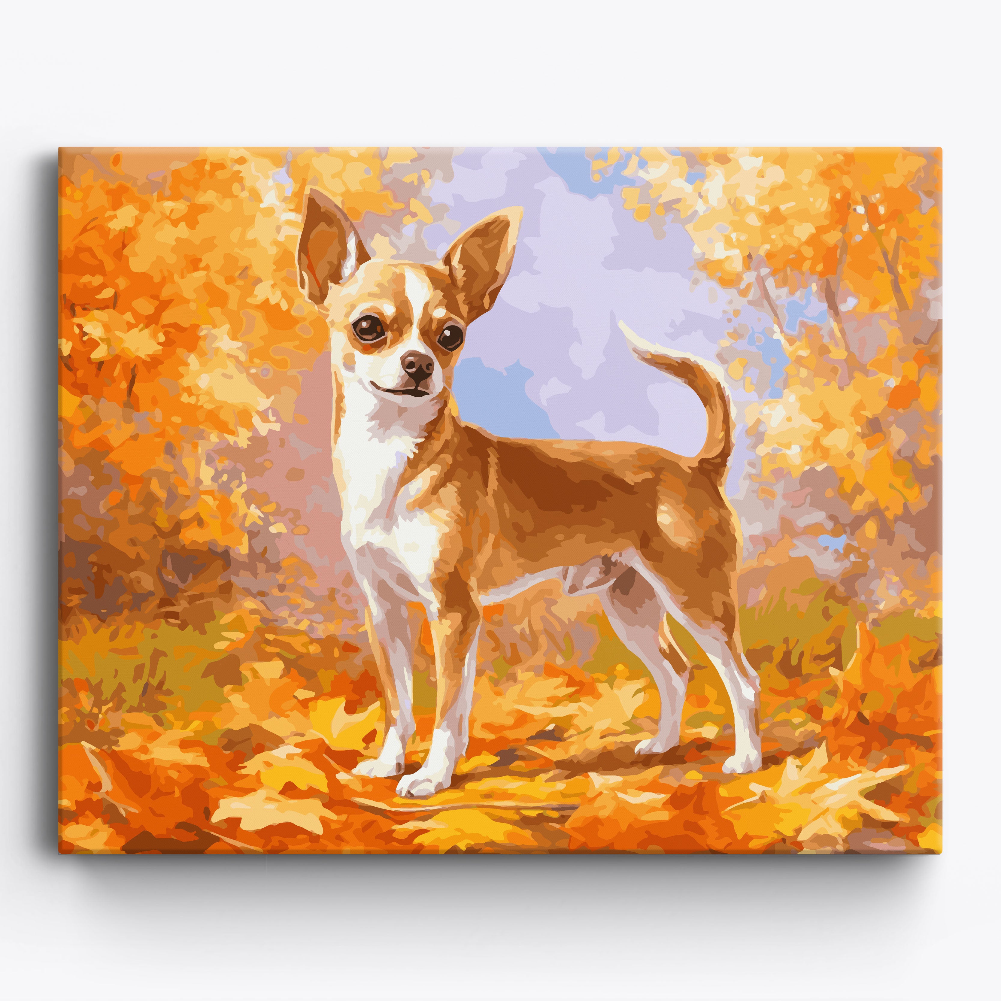 Autumn Chihuahua Framed / 50x40cm