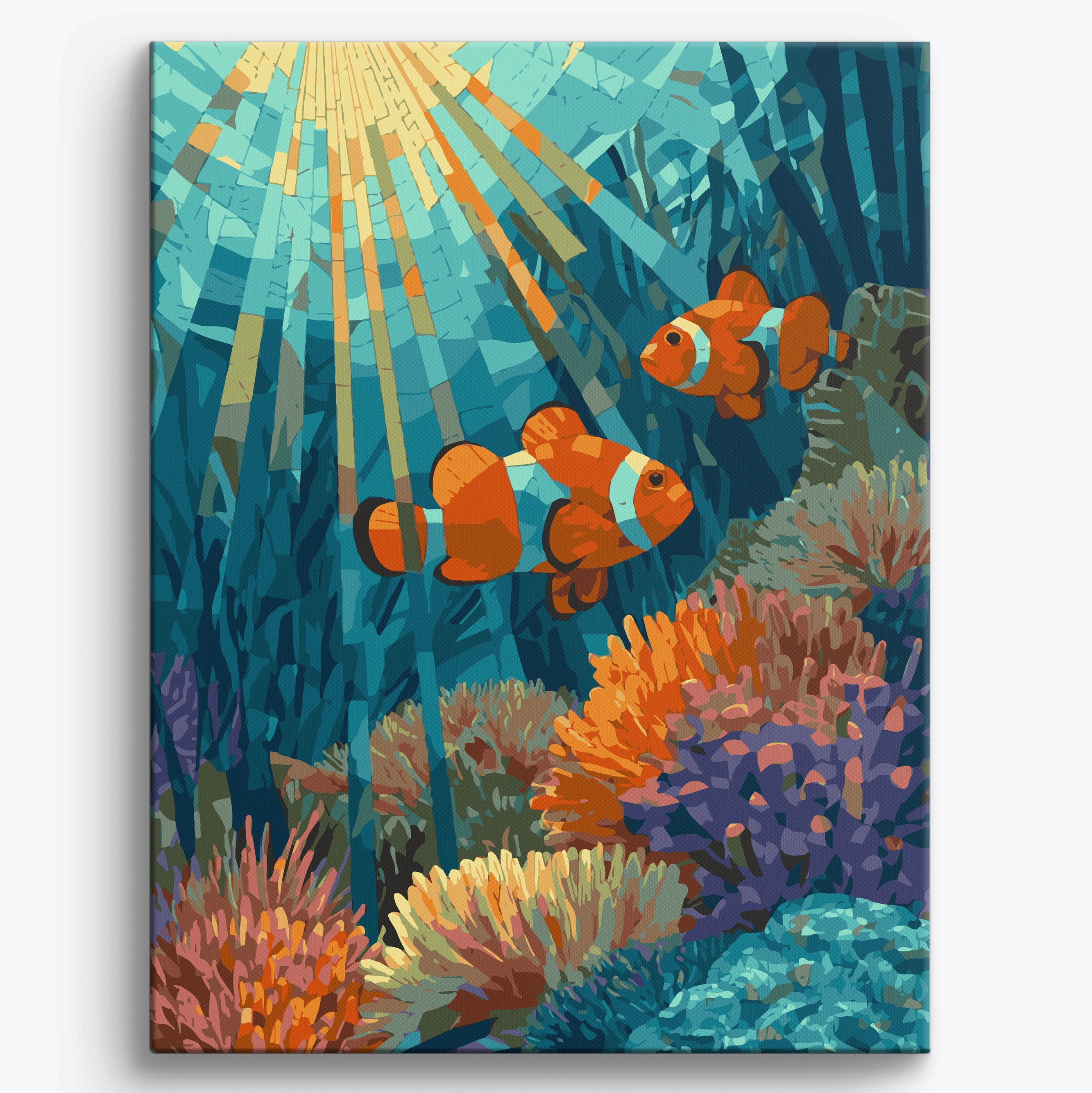 Clownfish Kaleidoscope No Frame / 40x50cm