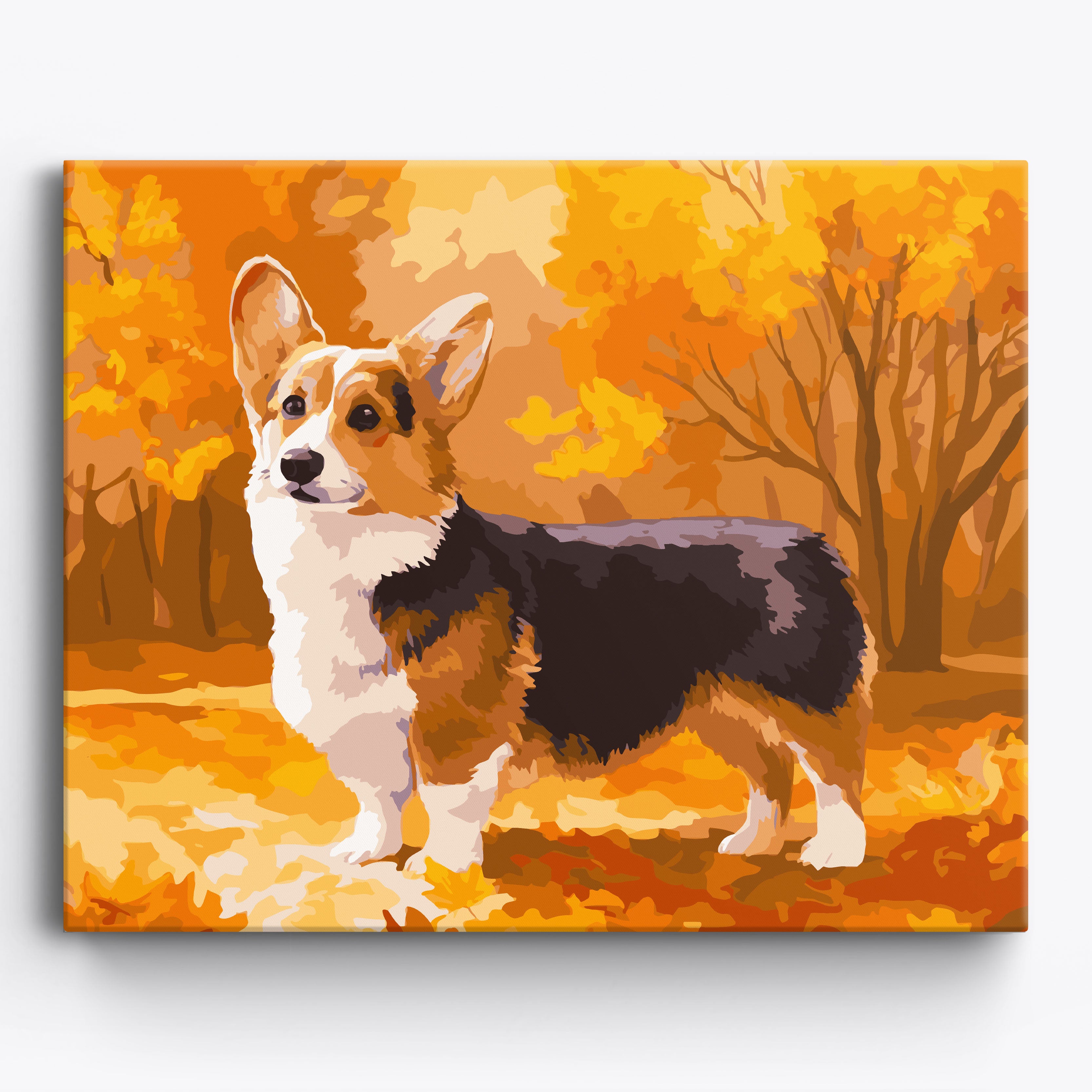 Autumn Corgi No Frame / 50x40cm