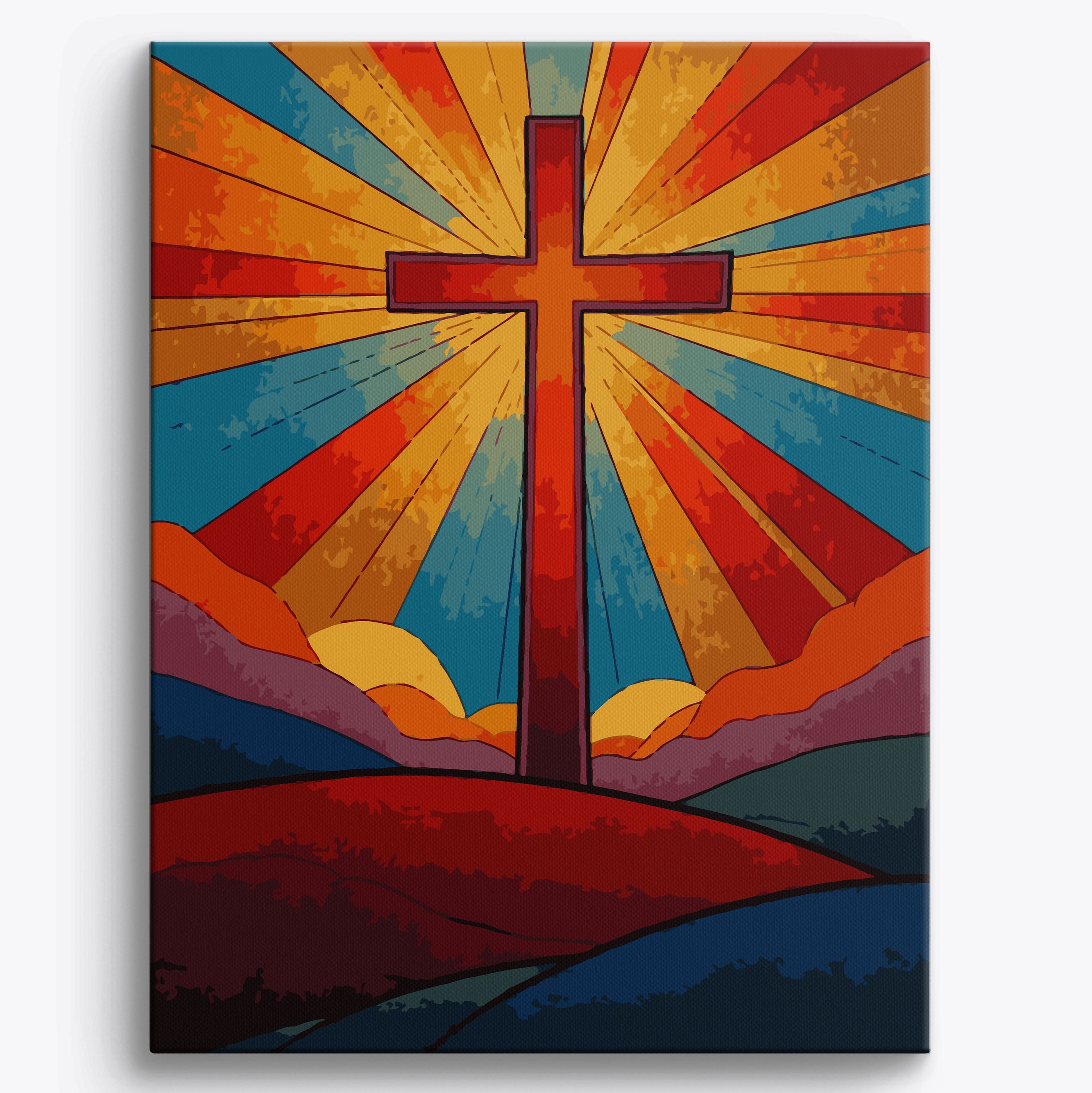 Sunset Cross No Frame / 40x50cm