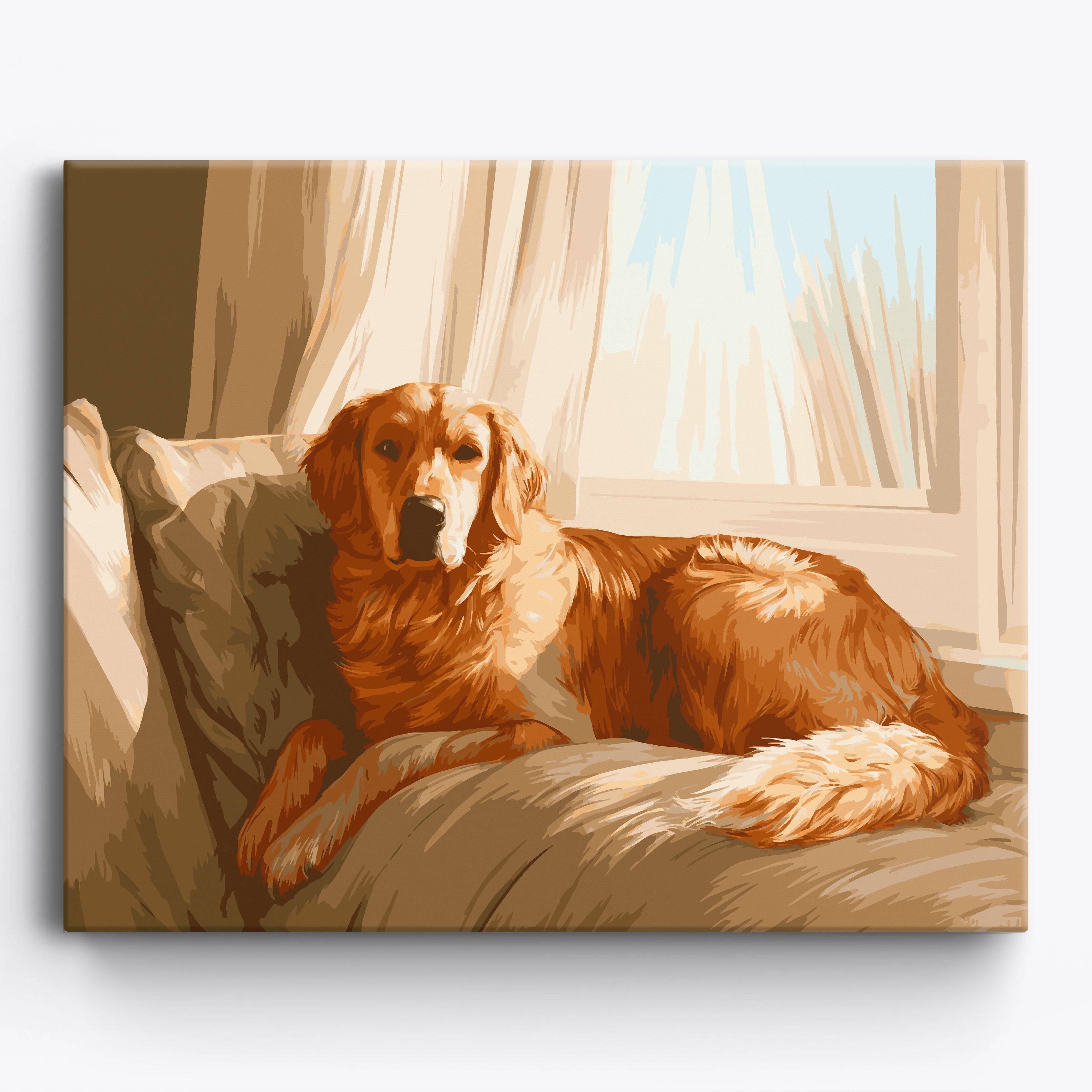 Resting Retriever No Frame / 50x40cm
