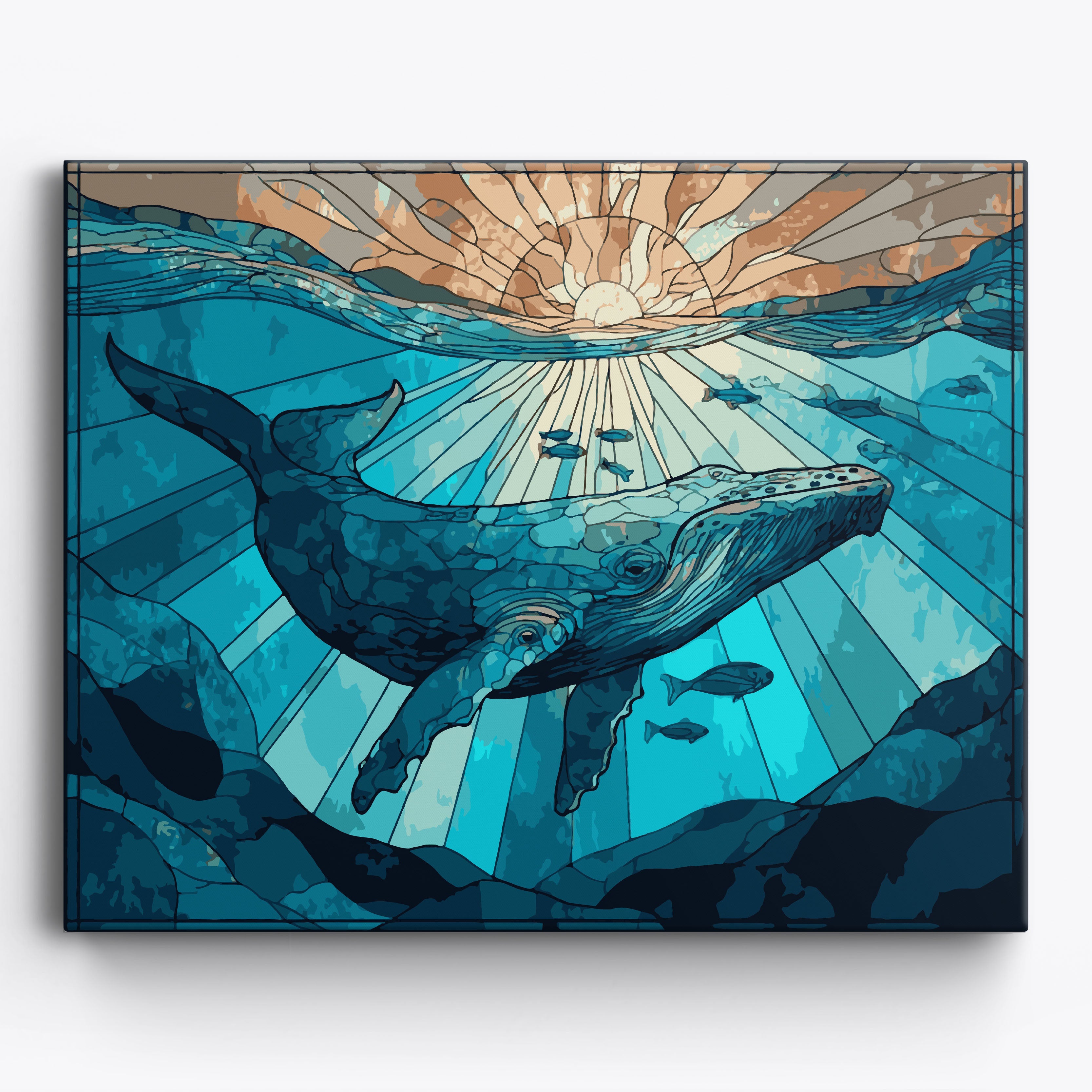 Whale Wonders No Frame / 50x40cm