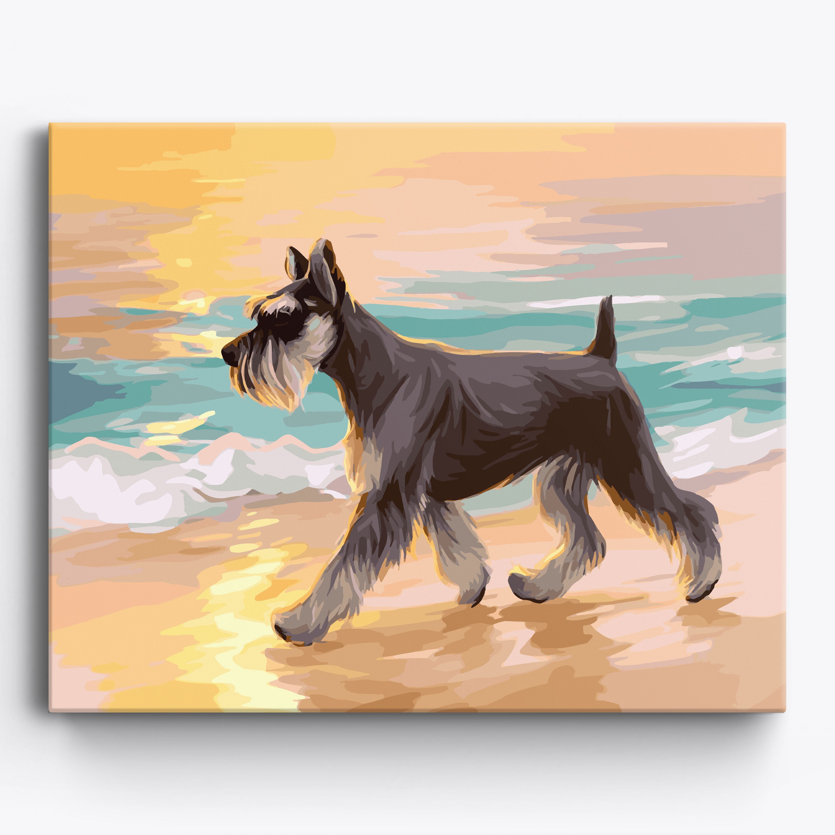 Schnauzer Shores Framed / 50x40cm