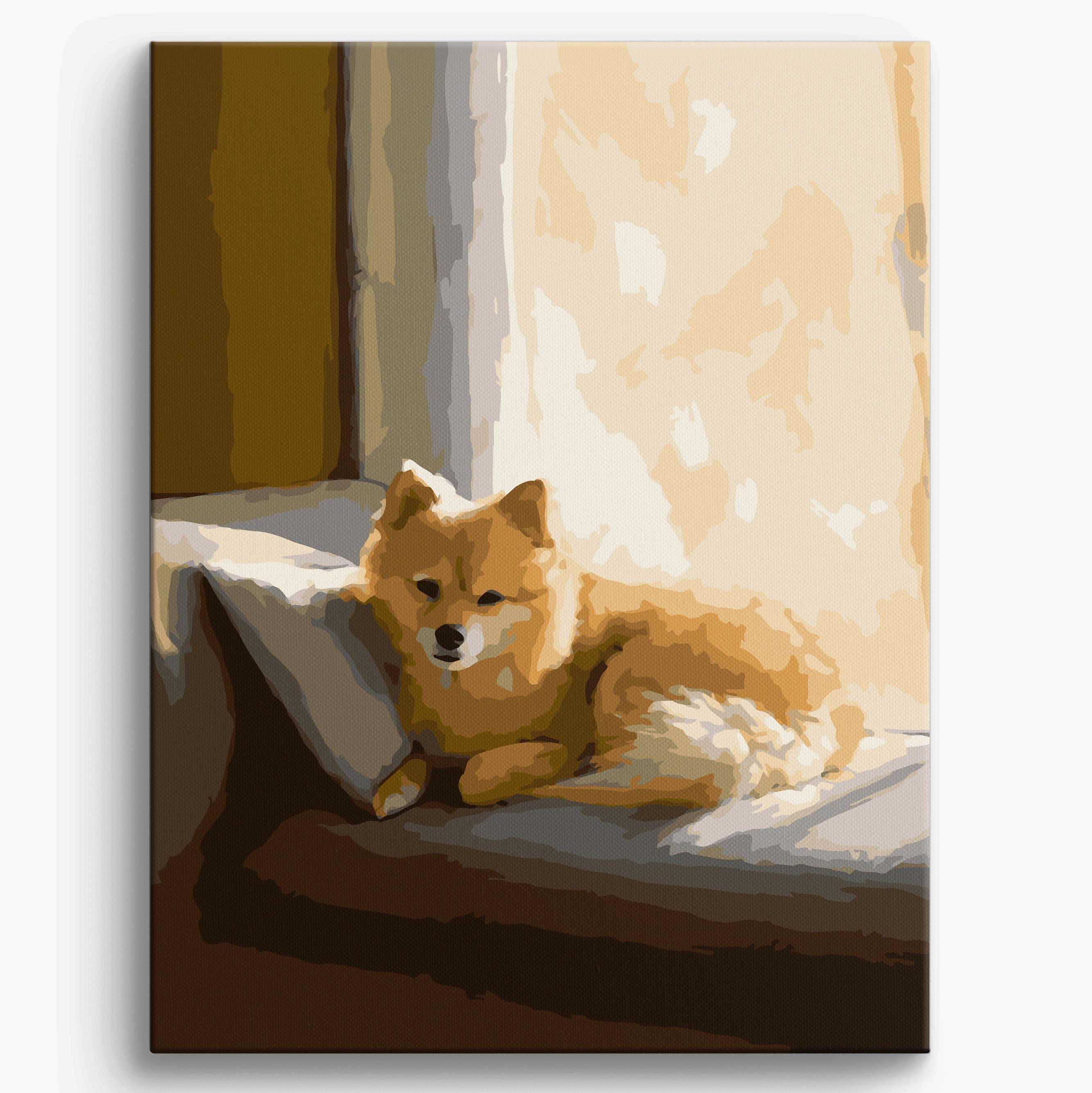 Pampered Pomeranian Framed / 40x50cm