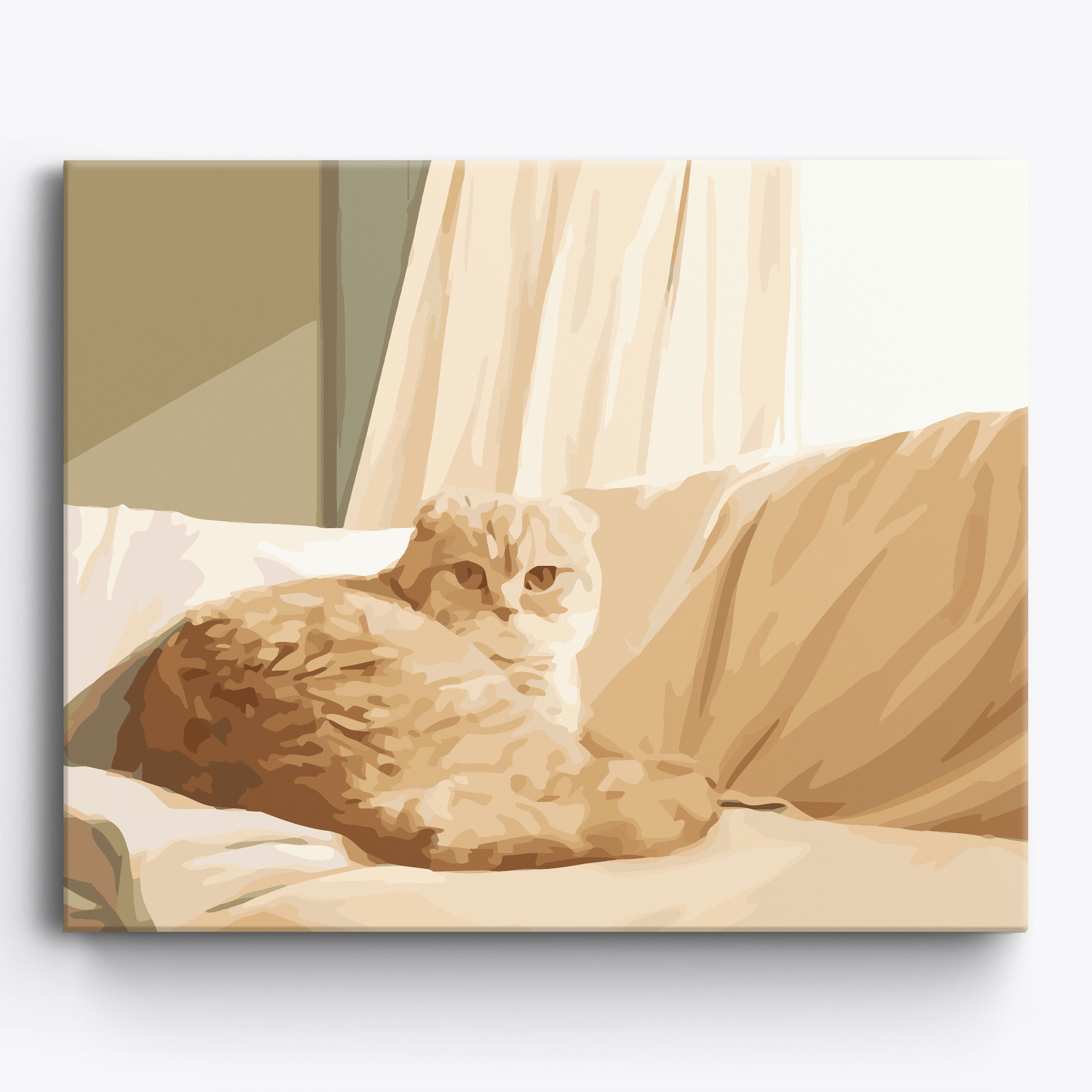 Scottish Fold Sofa Framed / 50x40cm