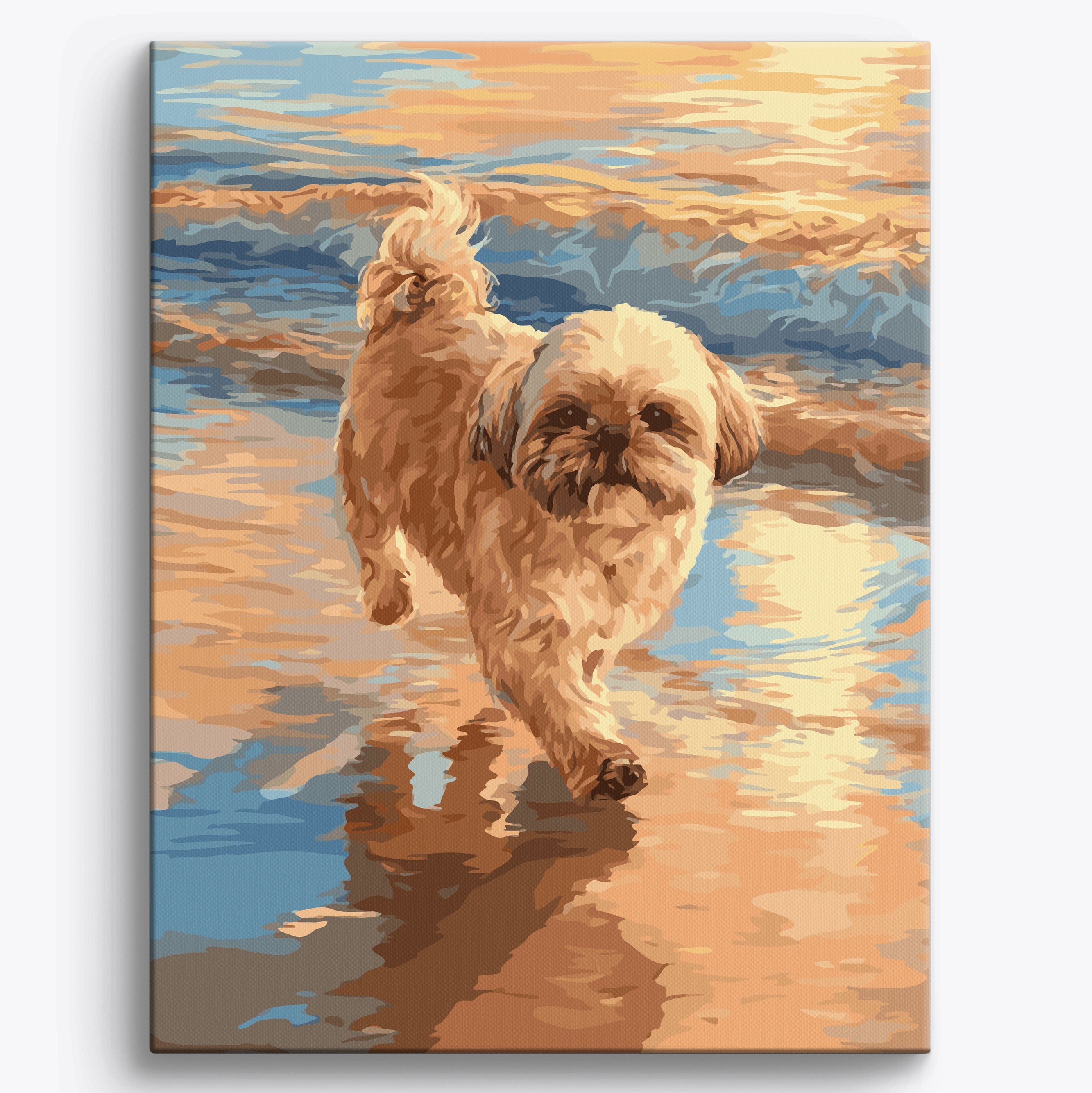 Wavy Lhasa Apso No Frame / 40x50cm
