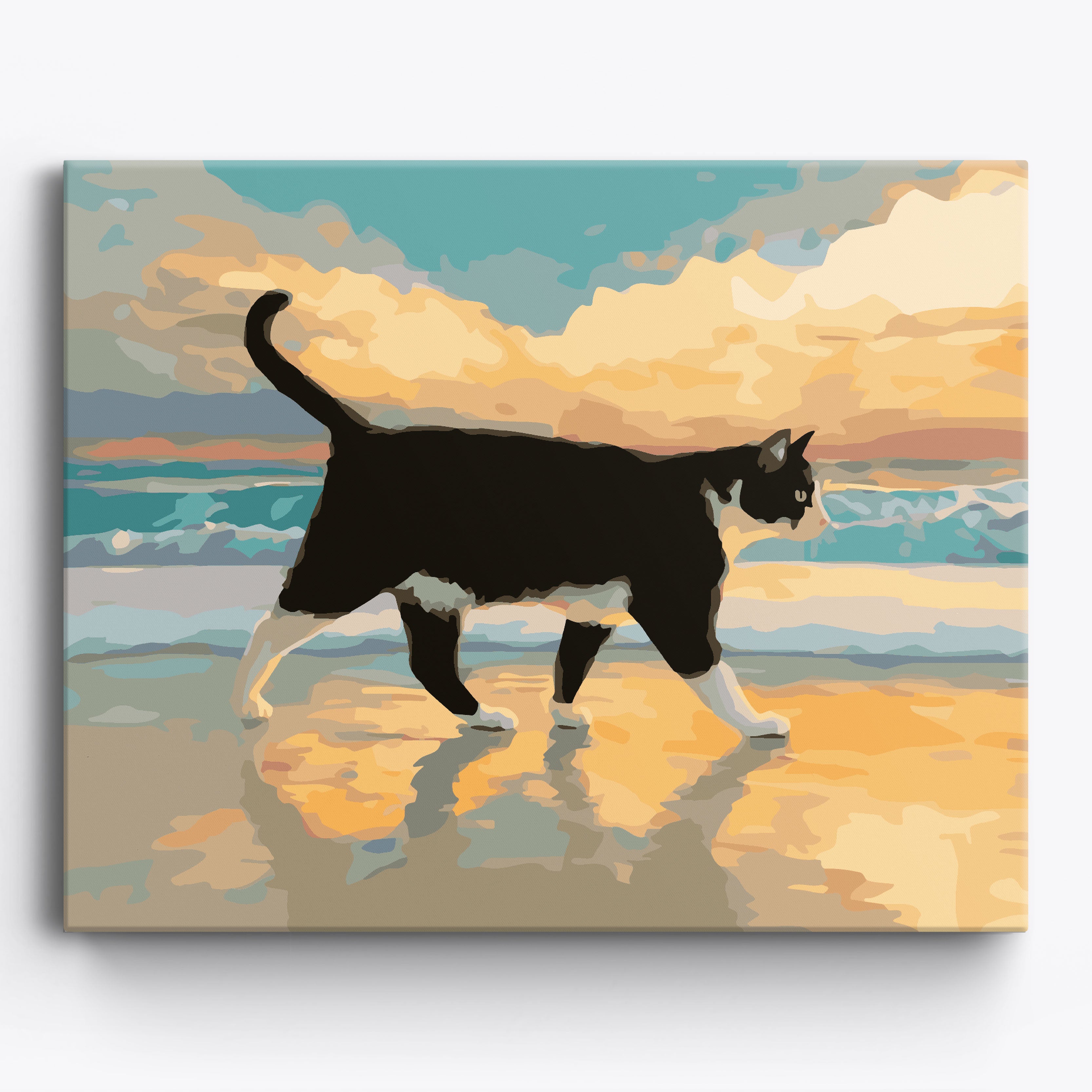 Coastal Kitten No Frame / 50x40cm
