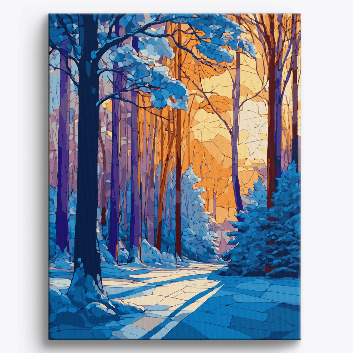 Geometric Forest Path | Paint by Numbers Kit by Craftoria