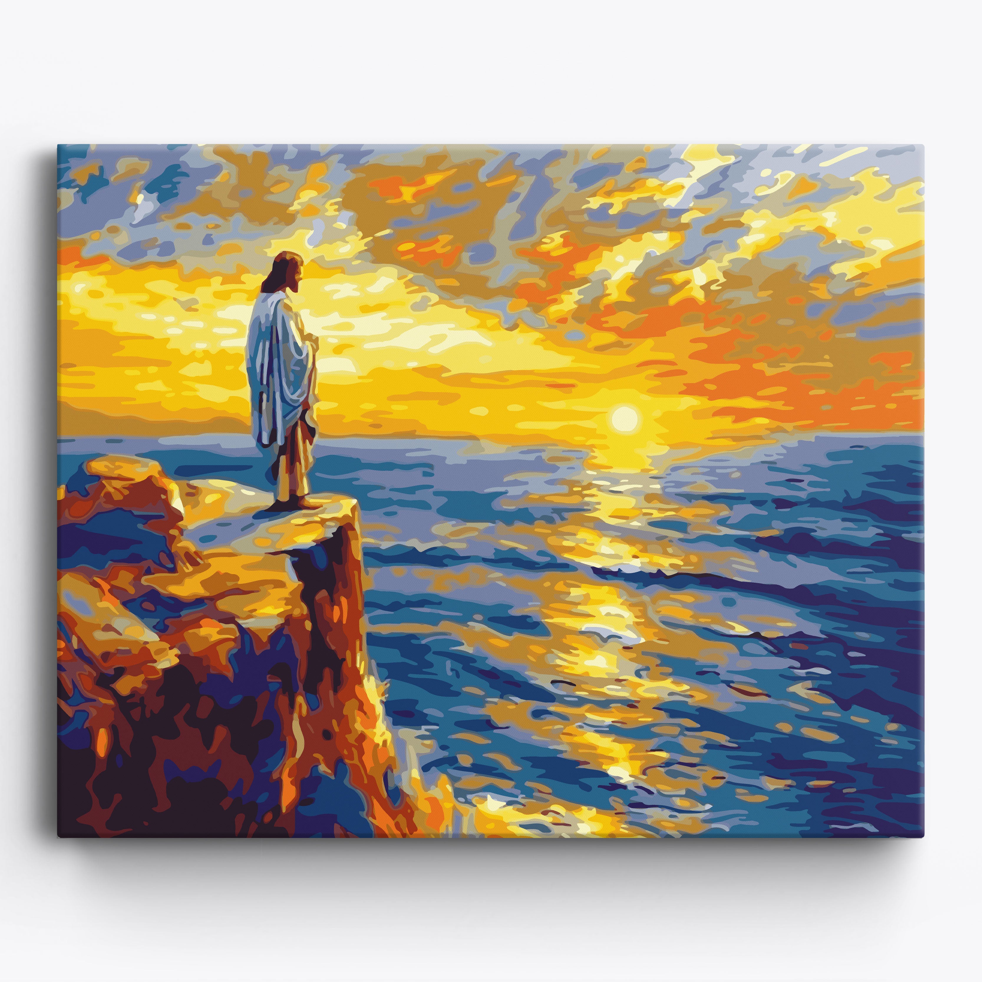 Clifftop Faith at Sunset