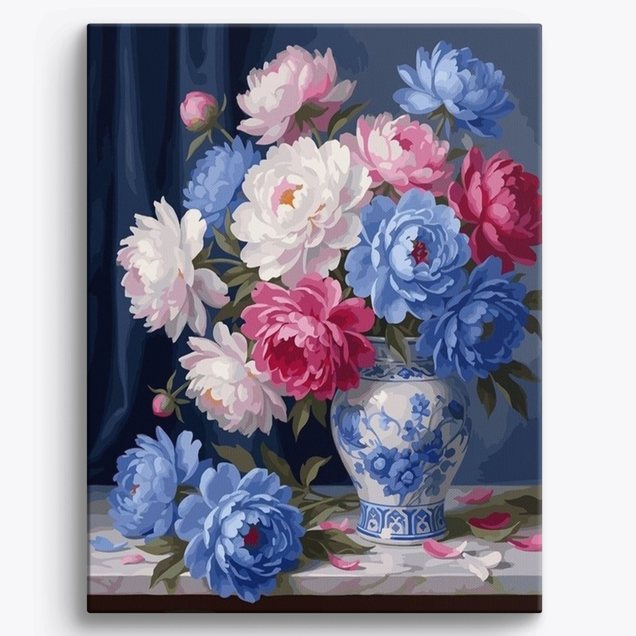 Porcelain Vase Peonies