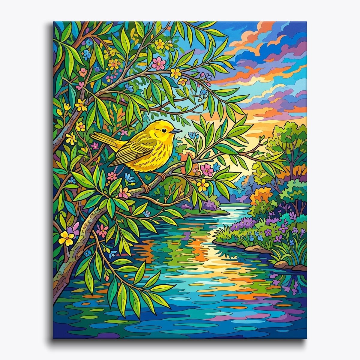Willow Warbler paint by numbers kit