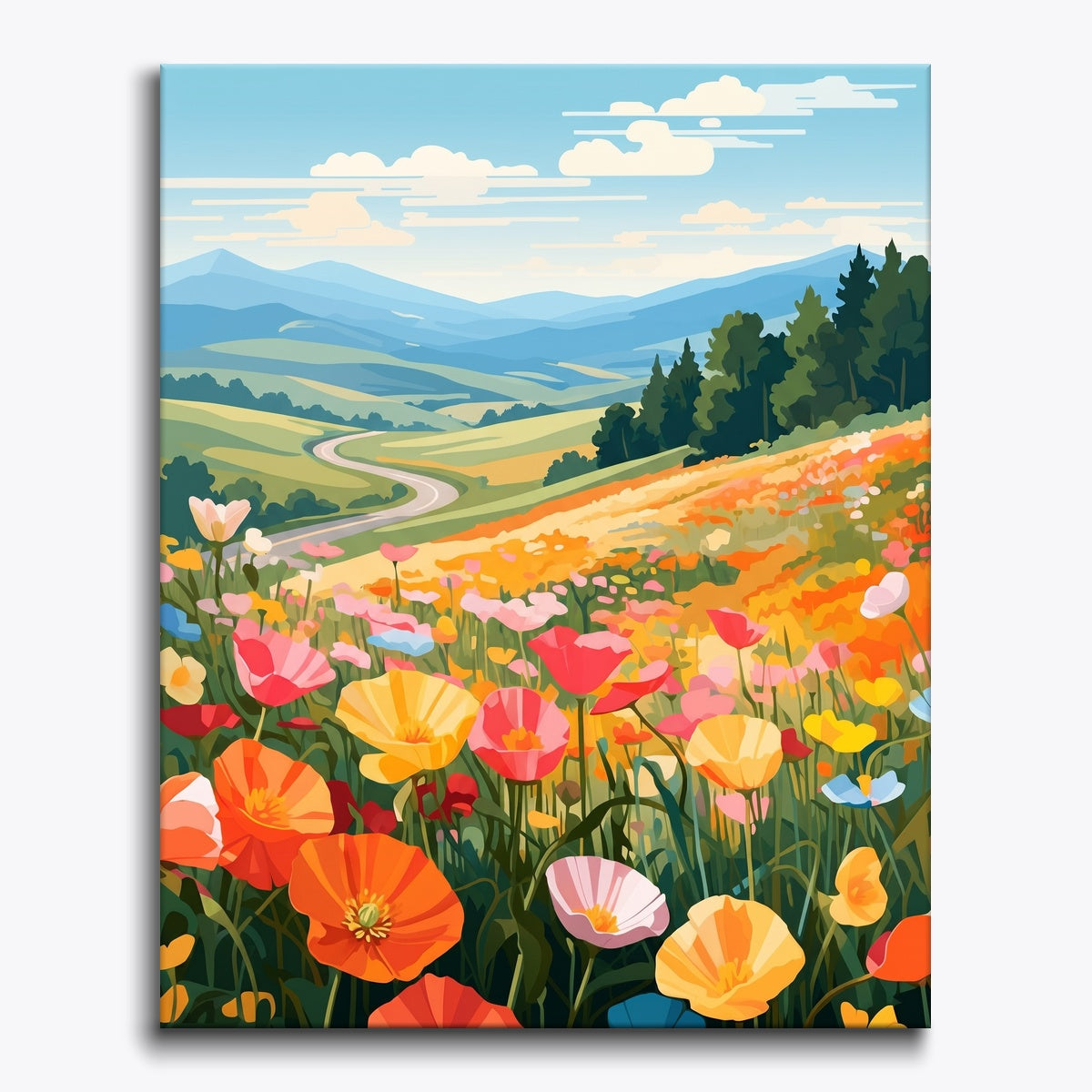 Colorful Flower Field