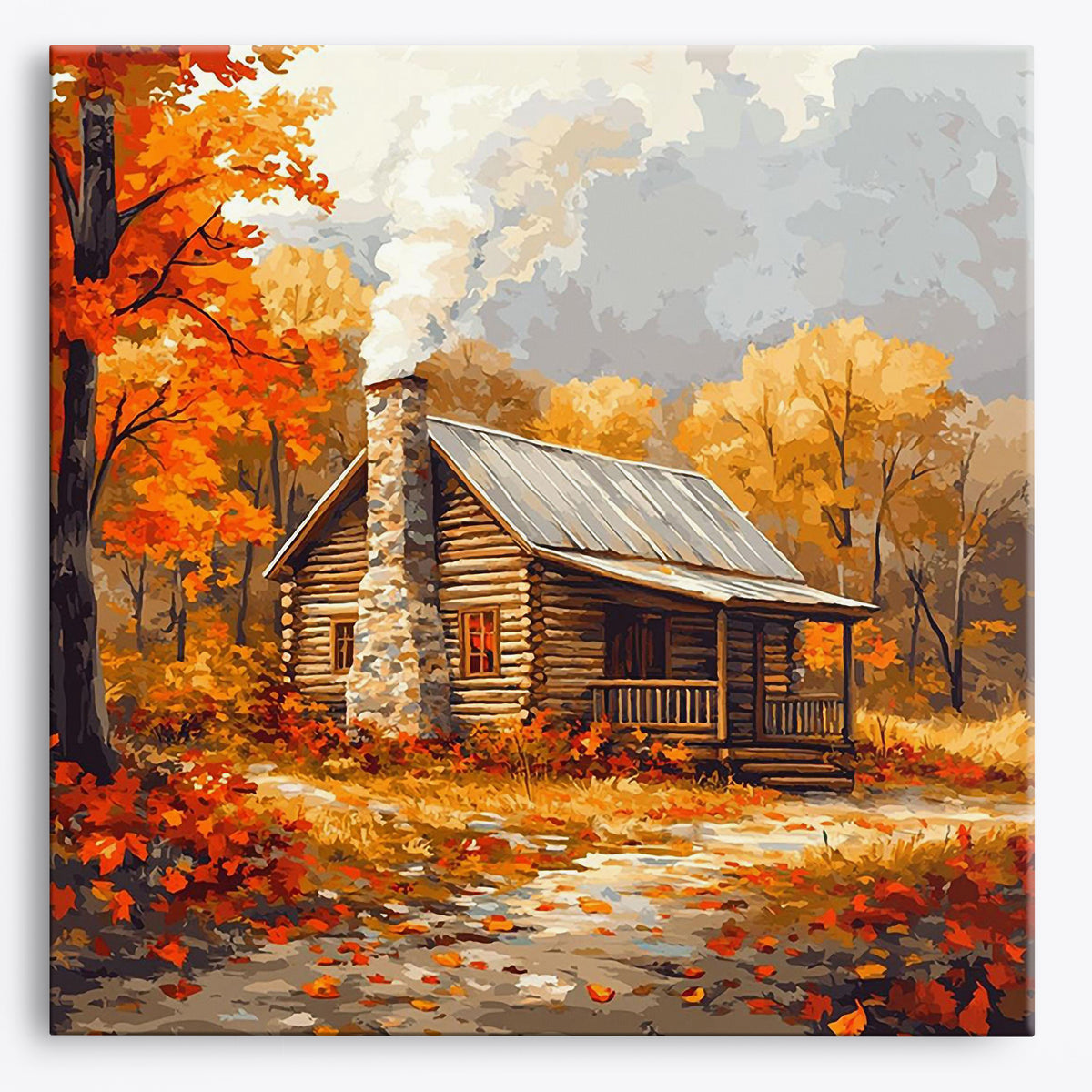 Fireside Haven | Paint by Numbers Kit by Craftoria