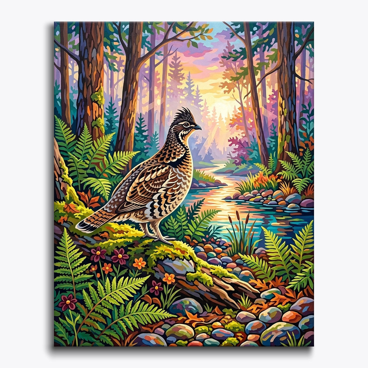Fernwood Grouse paint by numbers kit