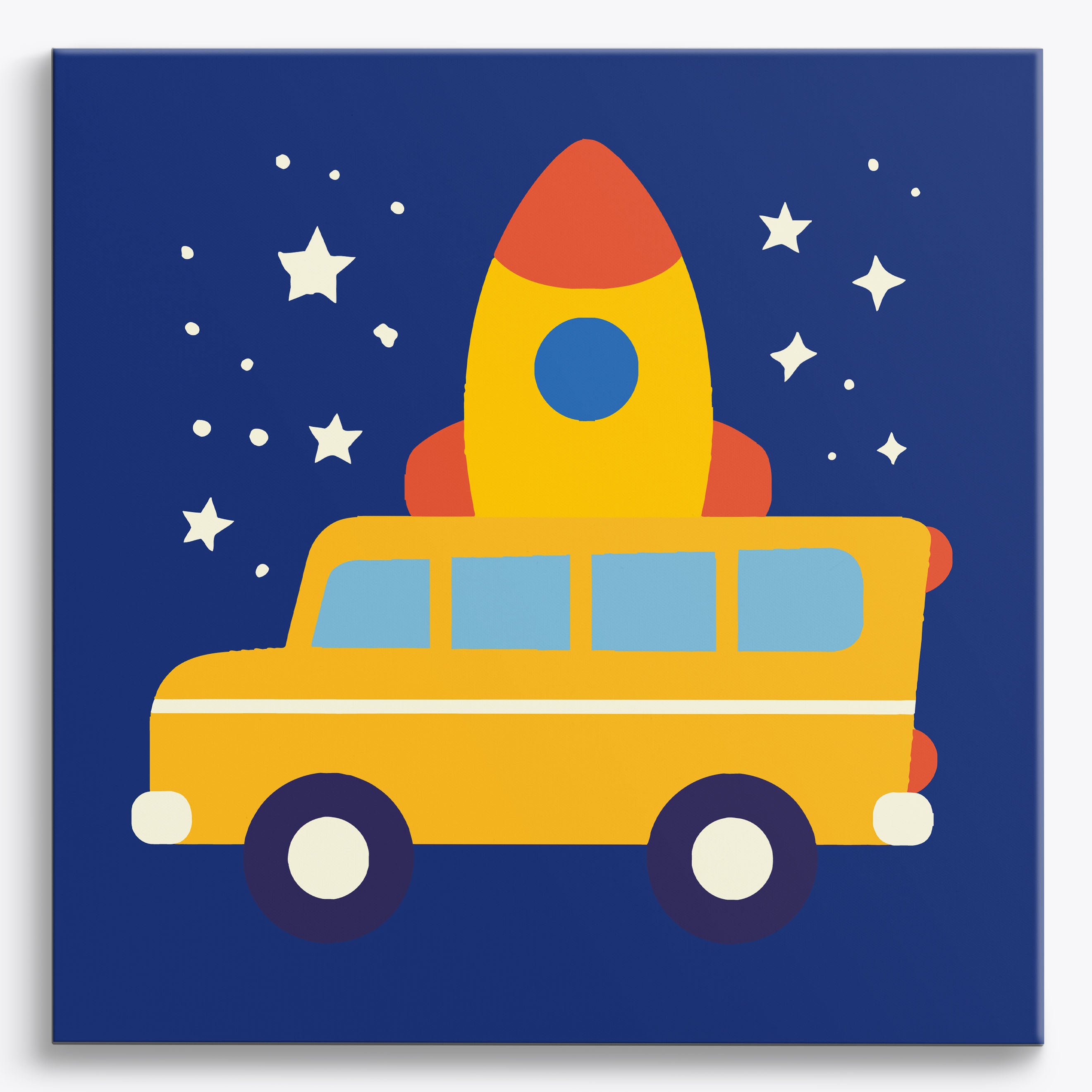 Galactic Taxi No Frame / 40x40cm