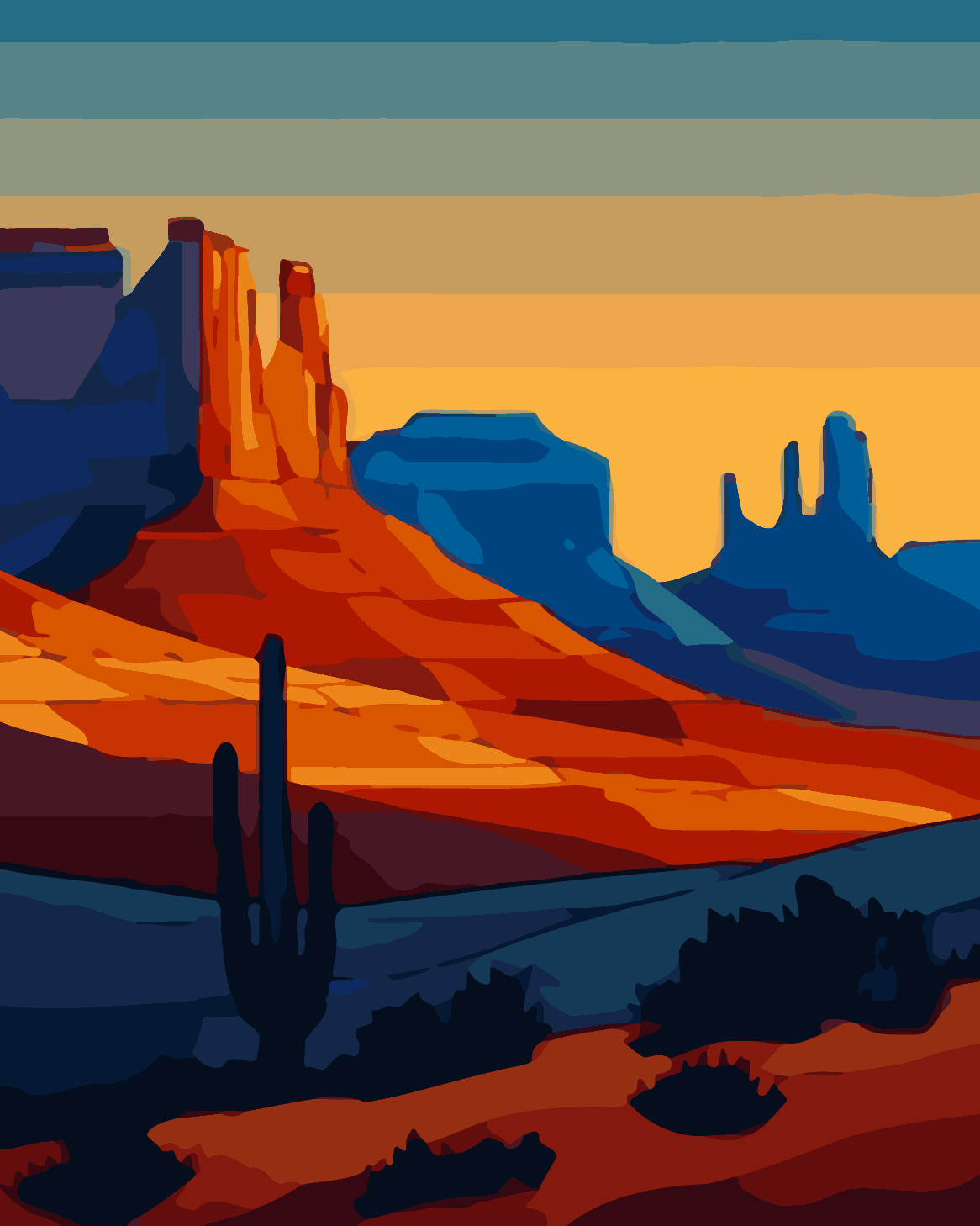 Geometric Desert Rays