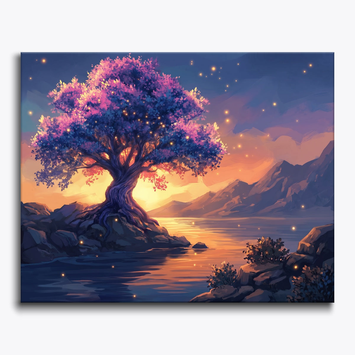 Glowing Tree Sunset