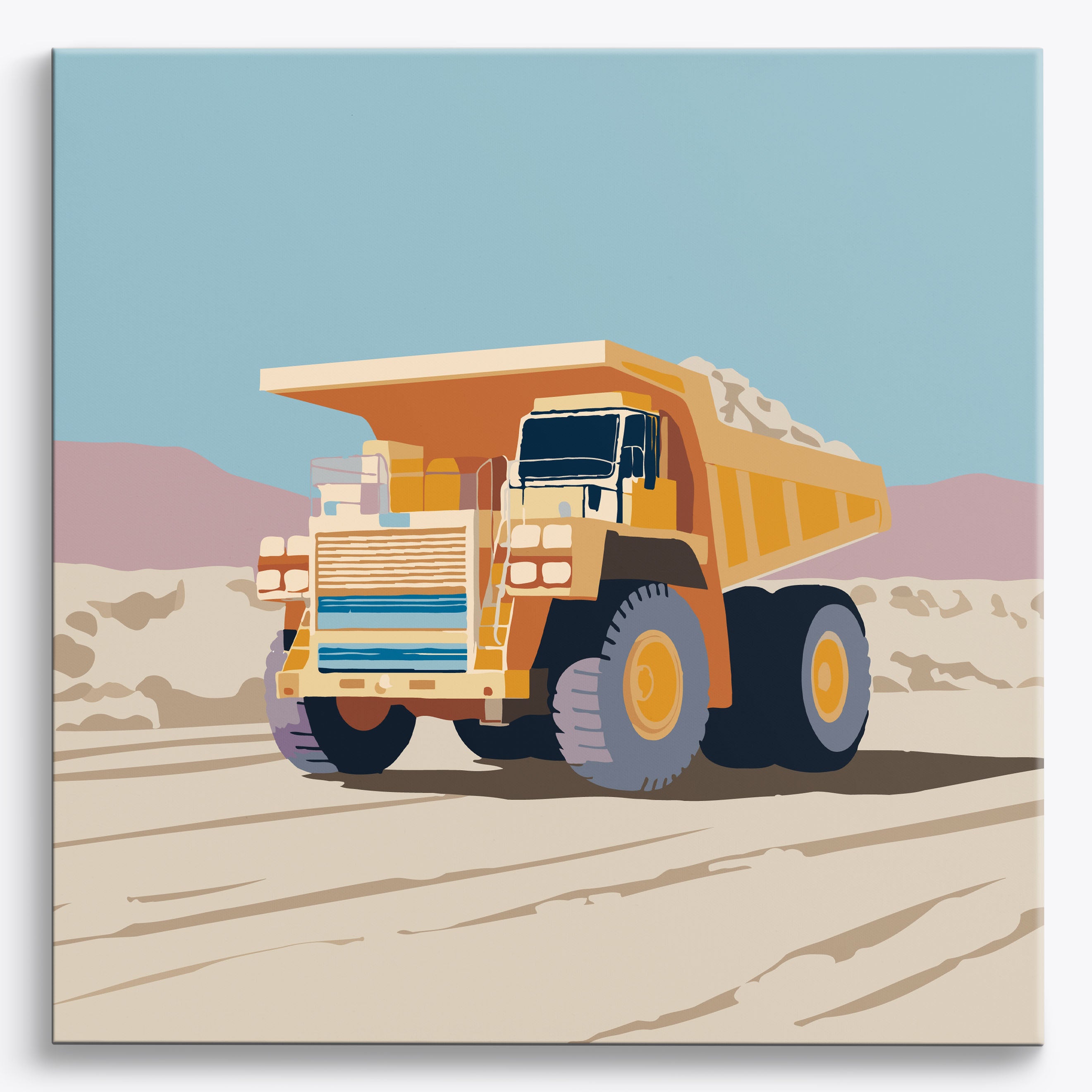 Golden Transport No Frame / 40x40cm
