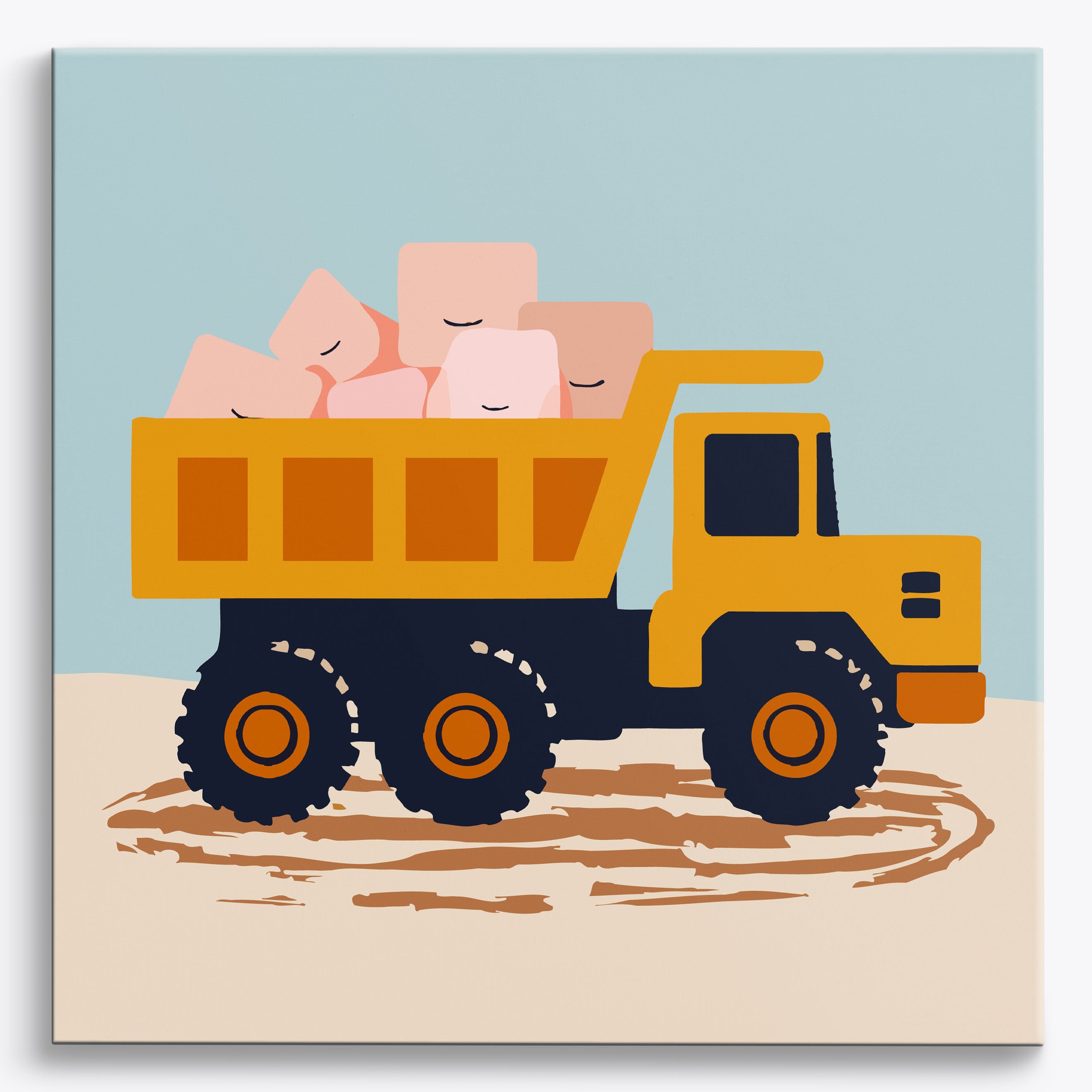 Grinning Truck No Frame / 40x40cm