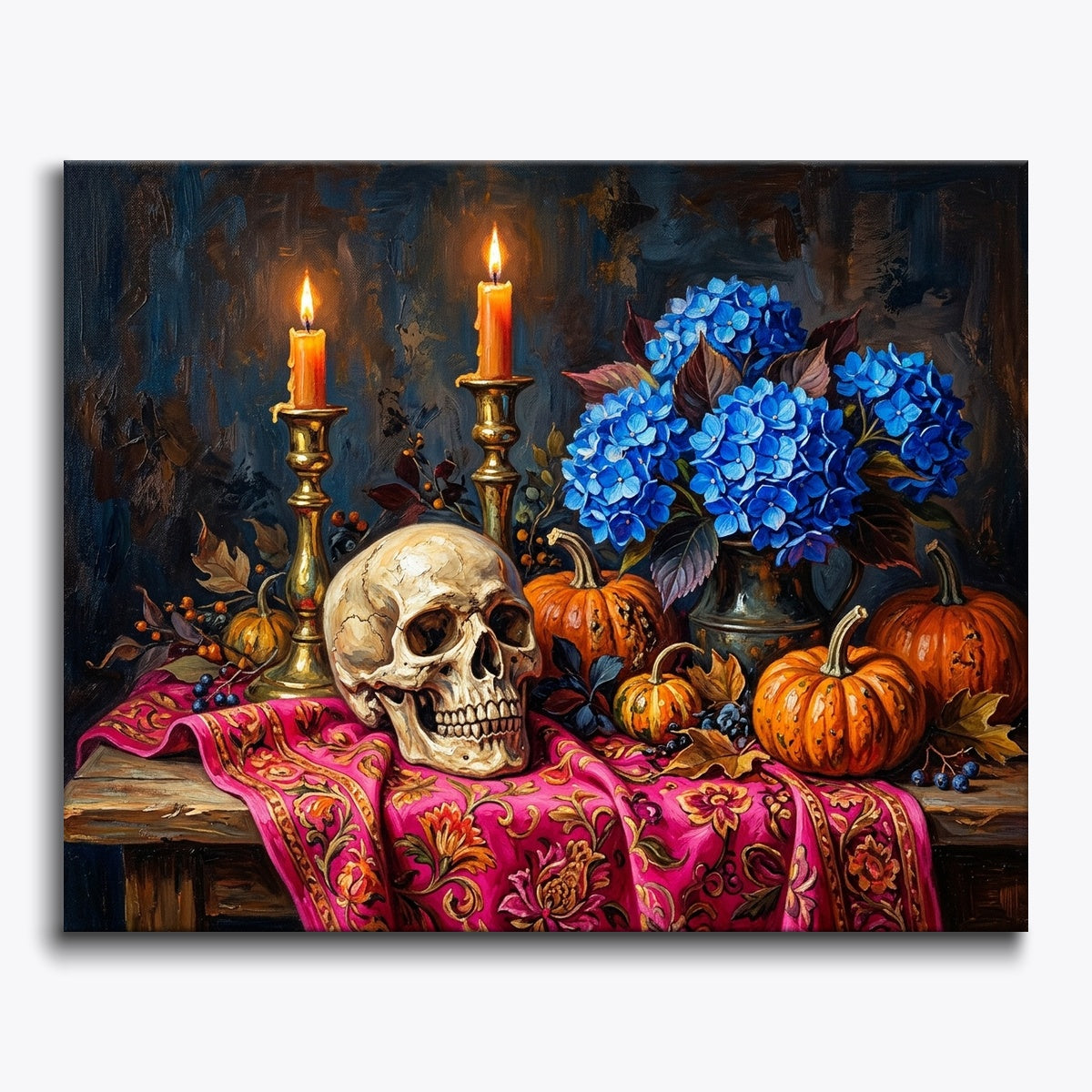 Hydrangea Skull
