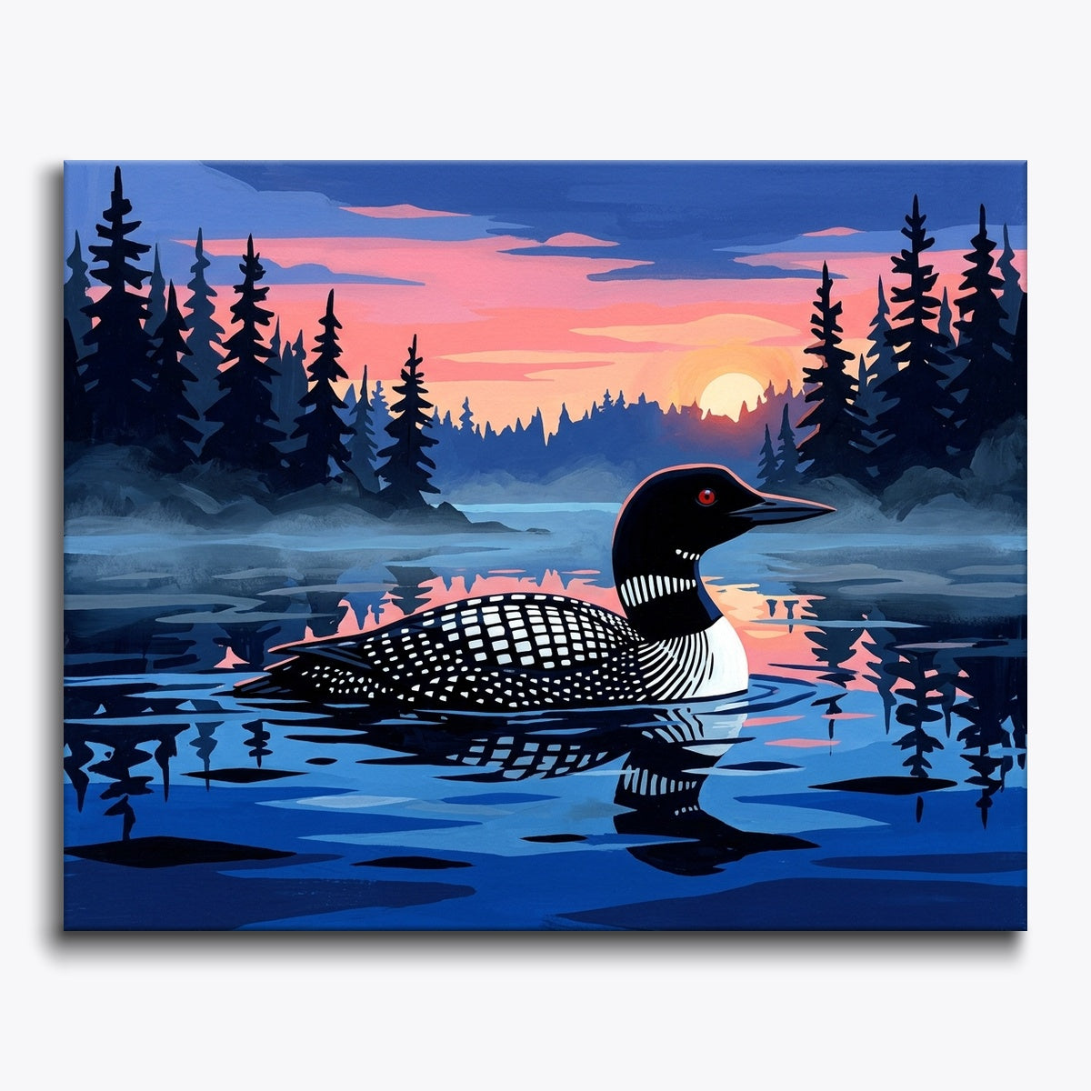 Loon at Sunset