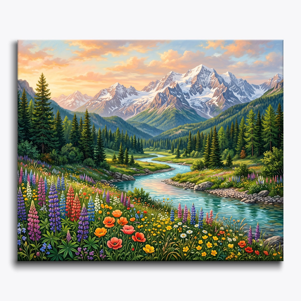 Alpine Wildflower Stream