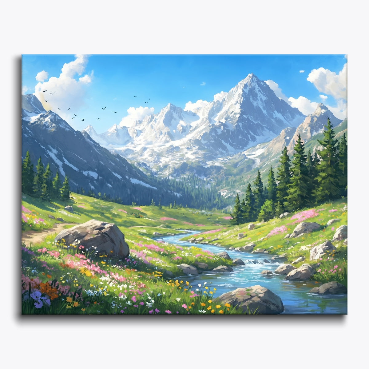 Mountain Stream Scene