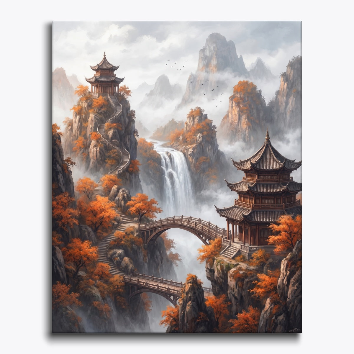 Mountain Temple Scene