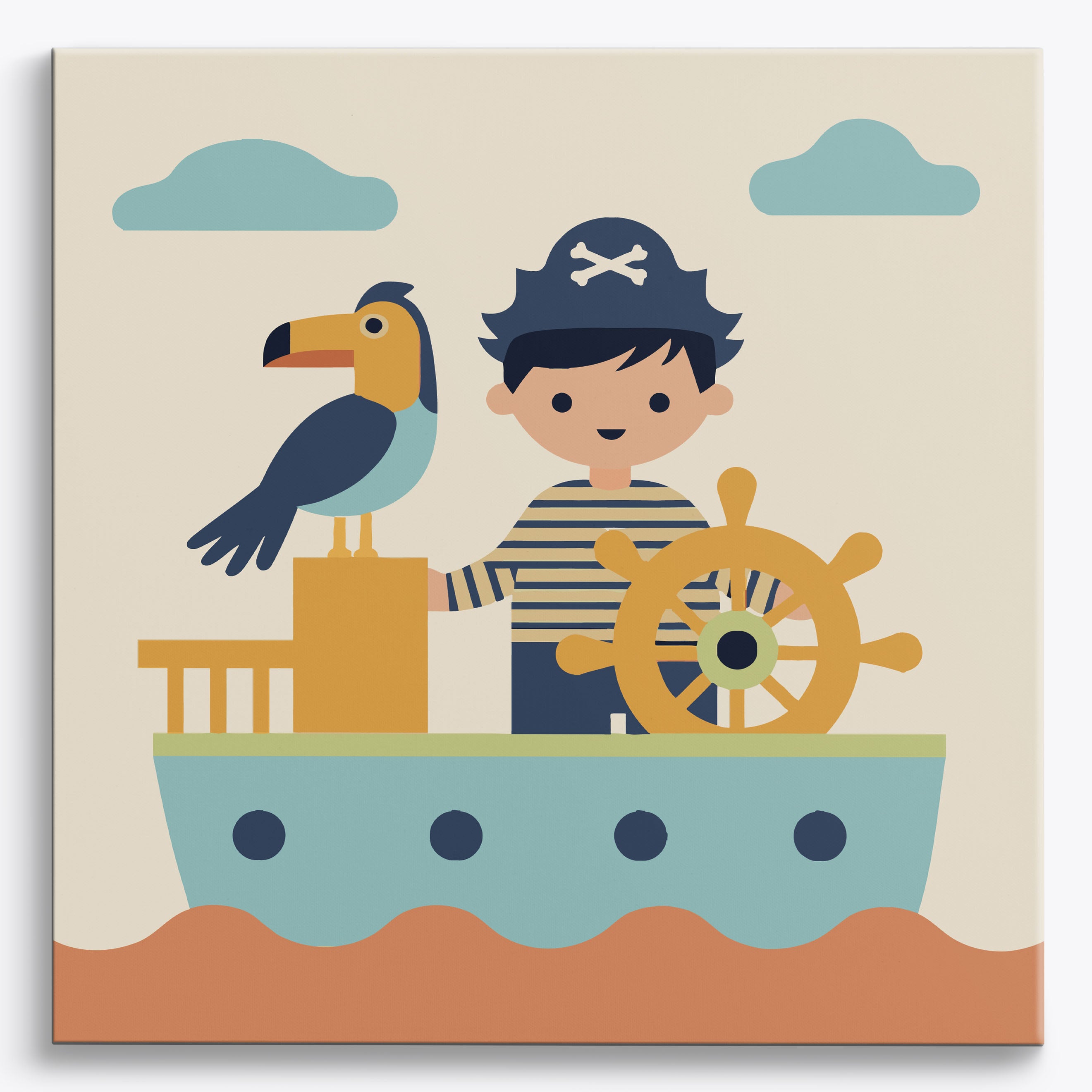 Ocean Captain No Frame / 40x40cm