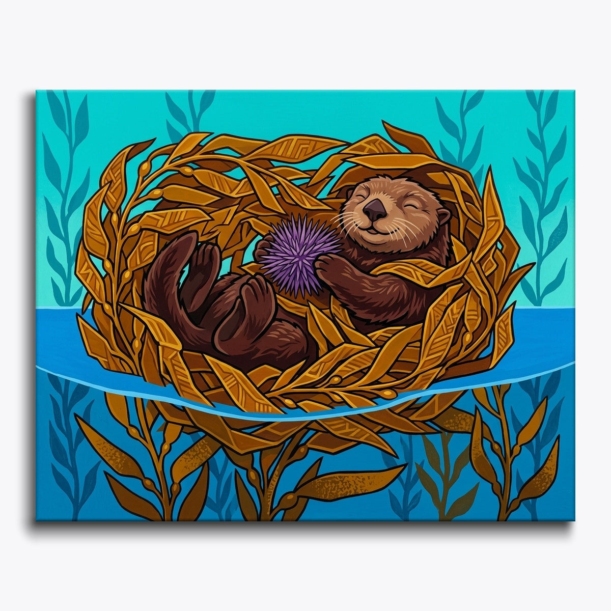 Otter in Seaweed