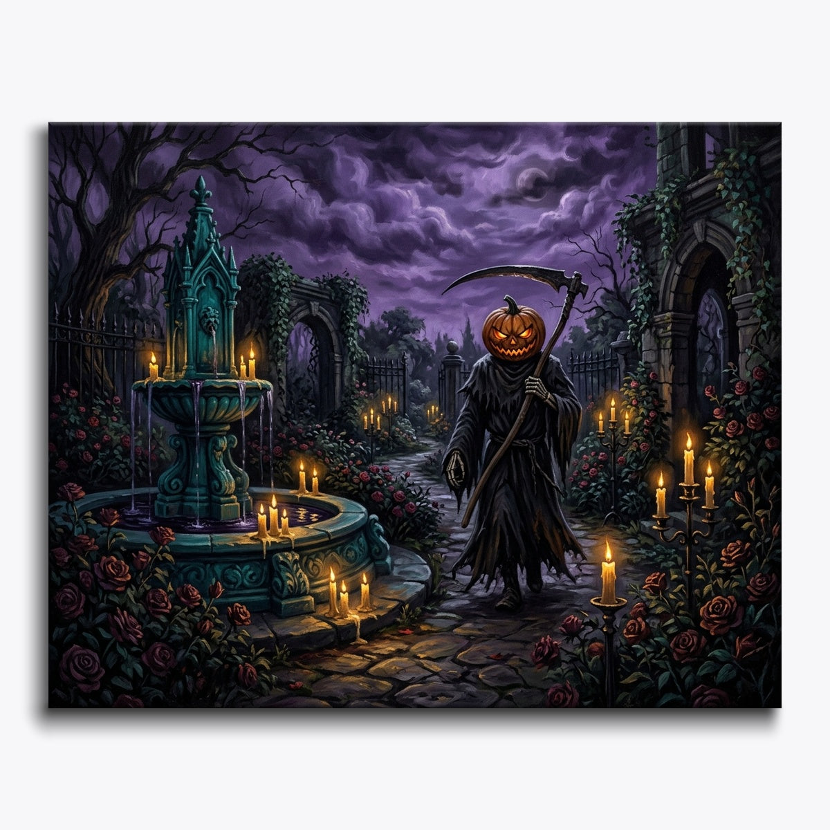 Reaper In Dark Rose Garden