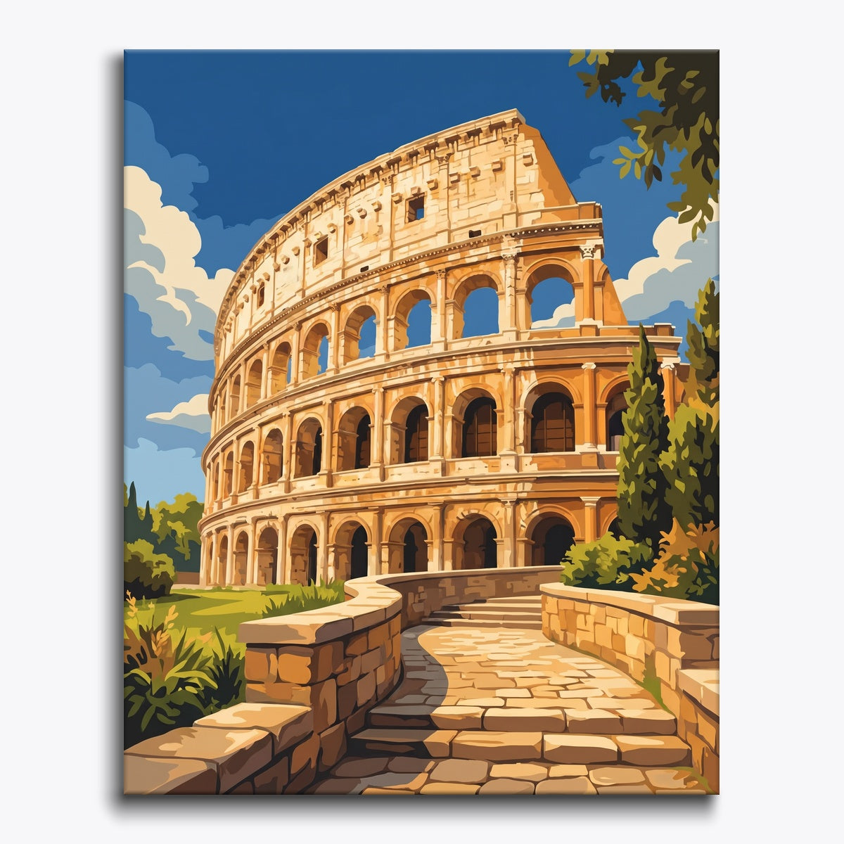 Roman Colosseum View