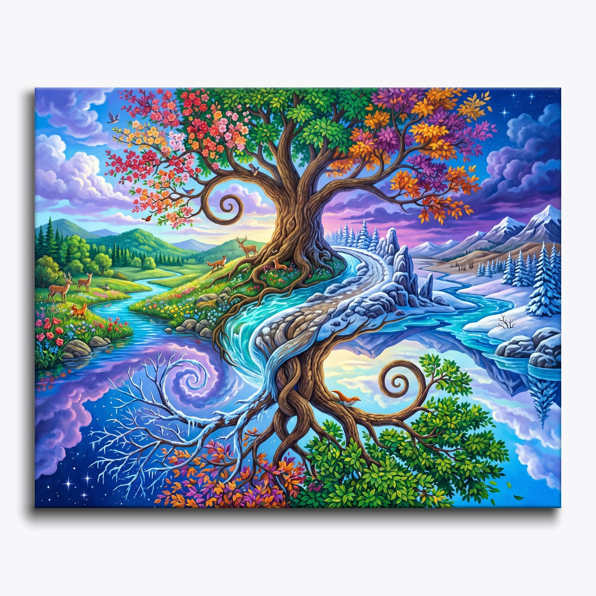Seasons in a Single Tree