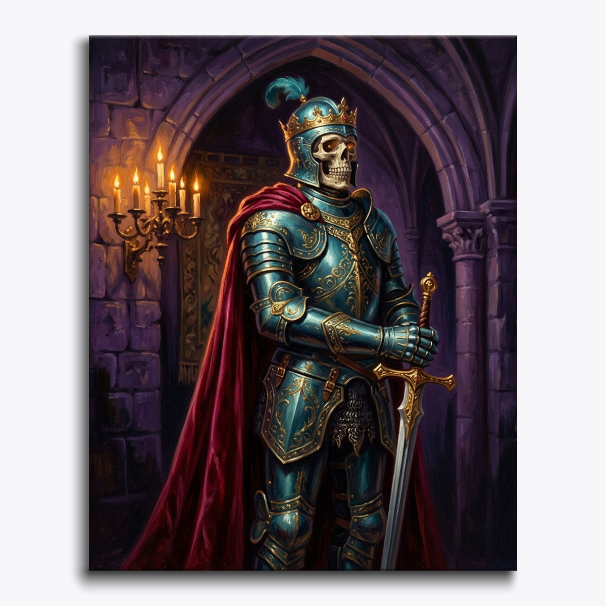 Noble Skeleton Knight In Armor