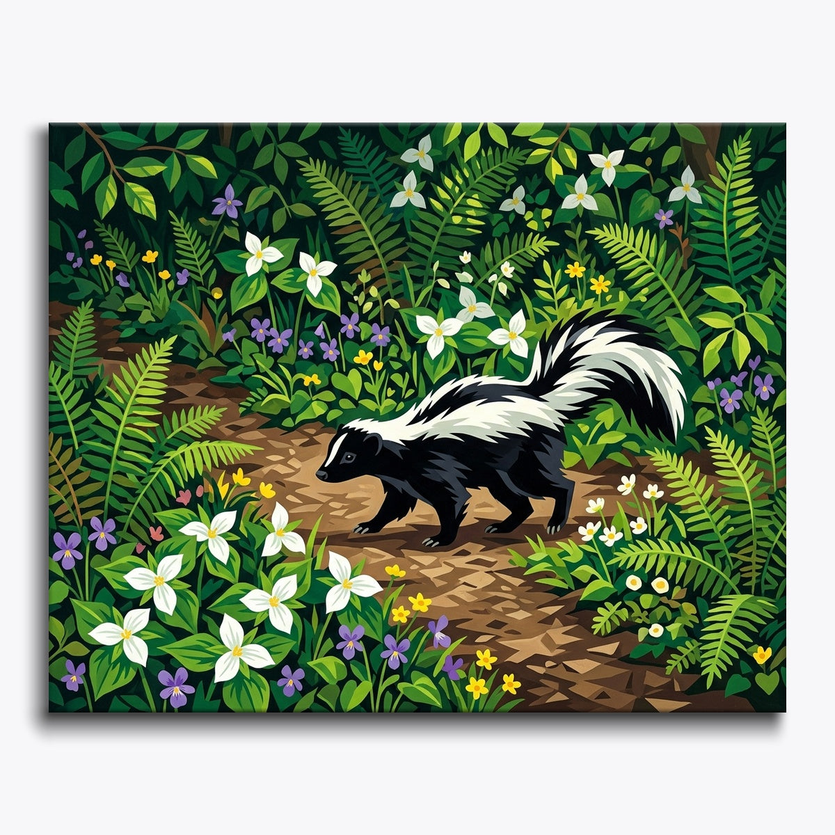 Skunk in Garden