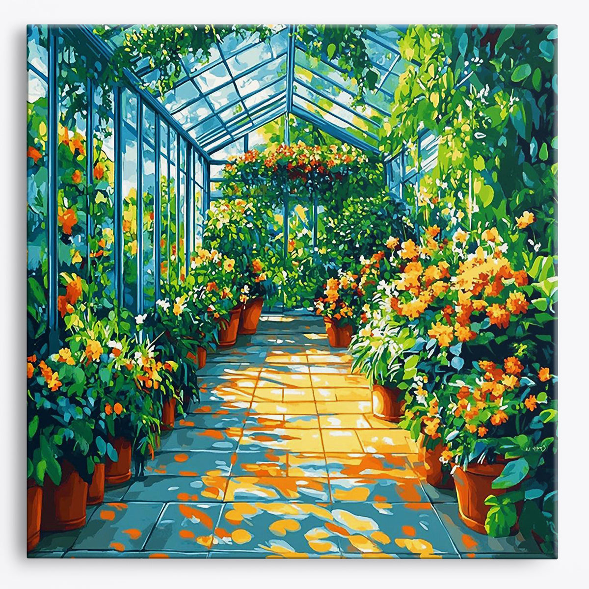 Sunlit Garden | Paint by Numbers Kit by Craftoria