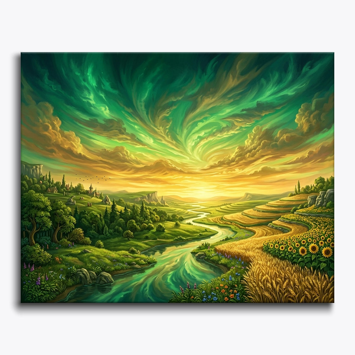 Emerald River Dawn