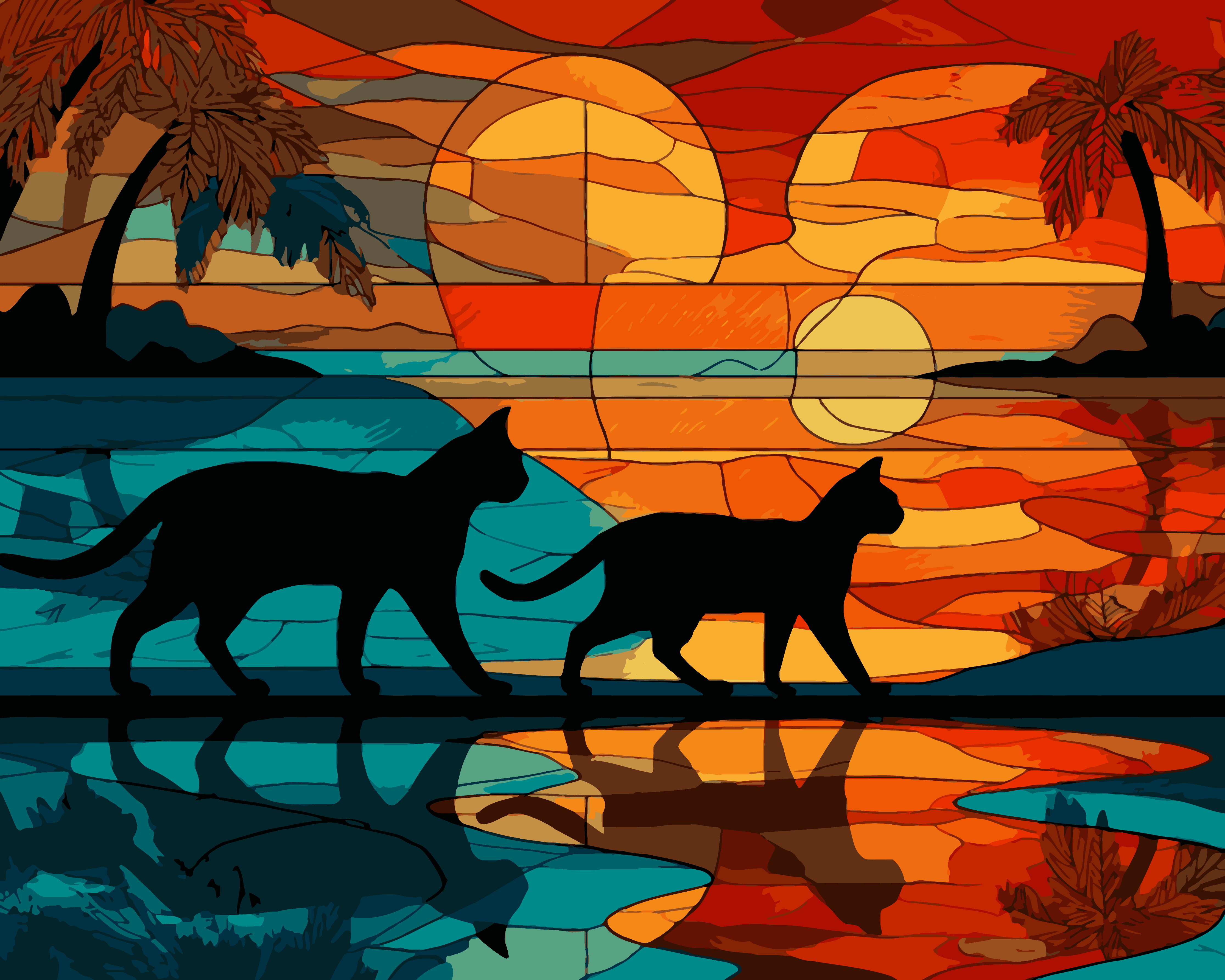 Sunset Kitten Adventure