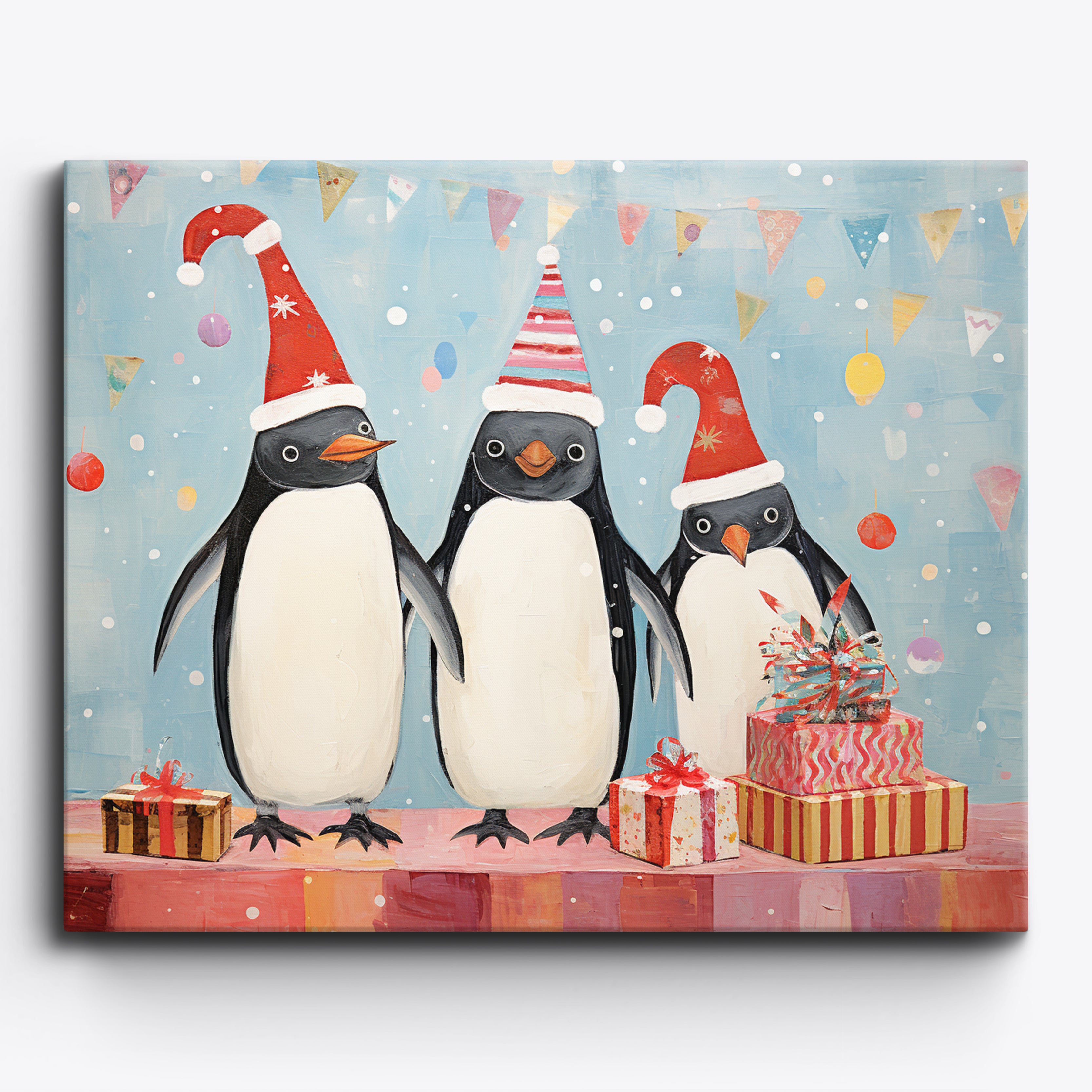 Pingüinos muy festivos