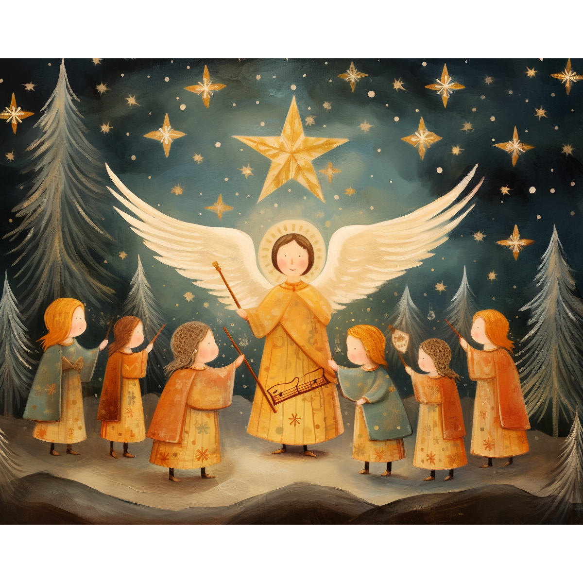 Anges de Noël