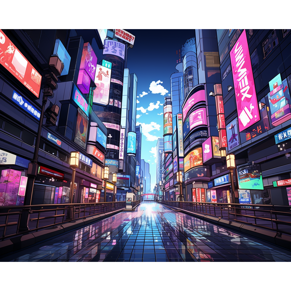 Calles ciberpunk