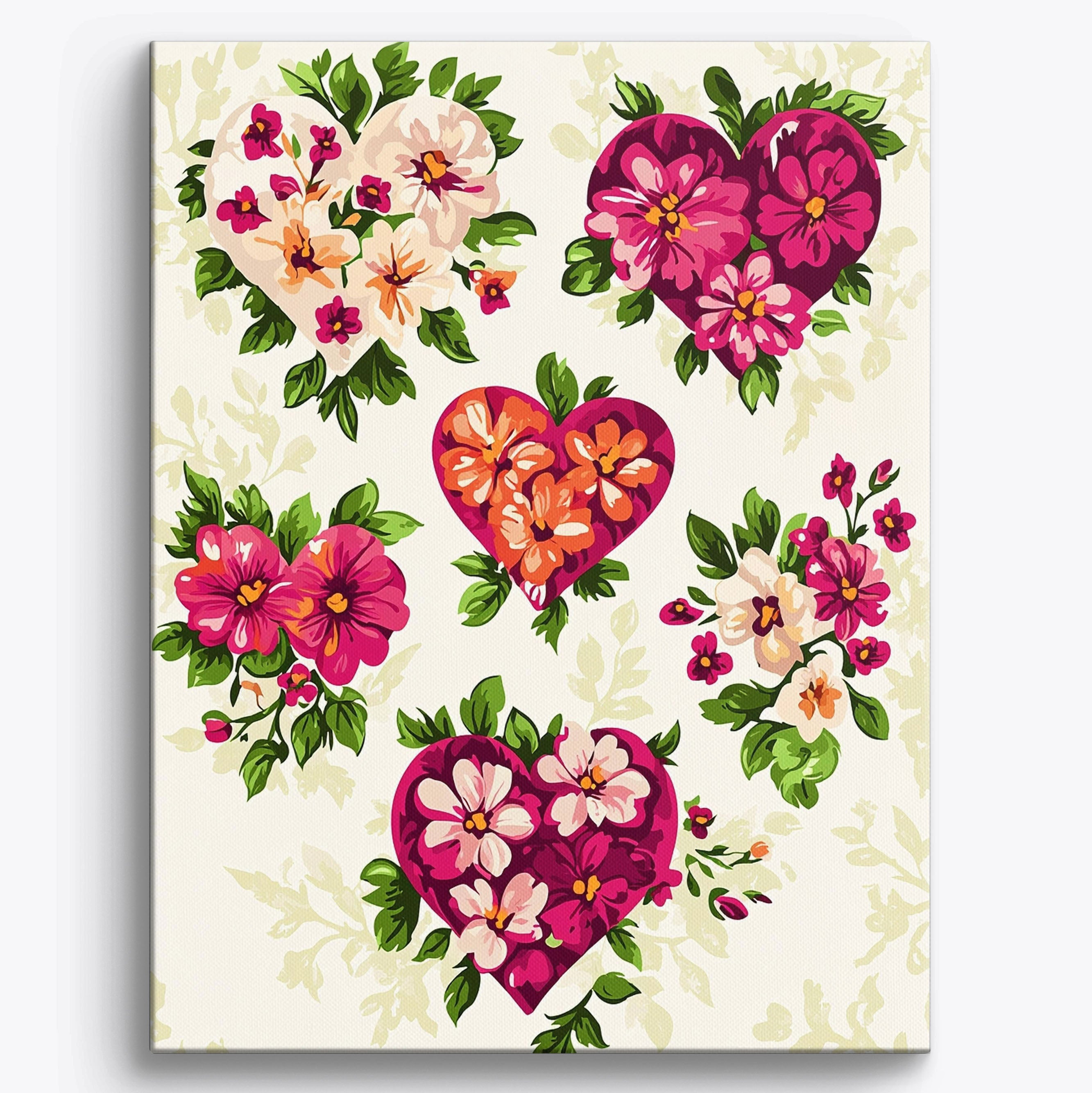 Floral Embrace No Frame / Regular (19.7"x15.75"/50x40cm)