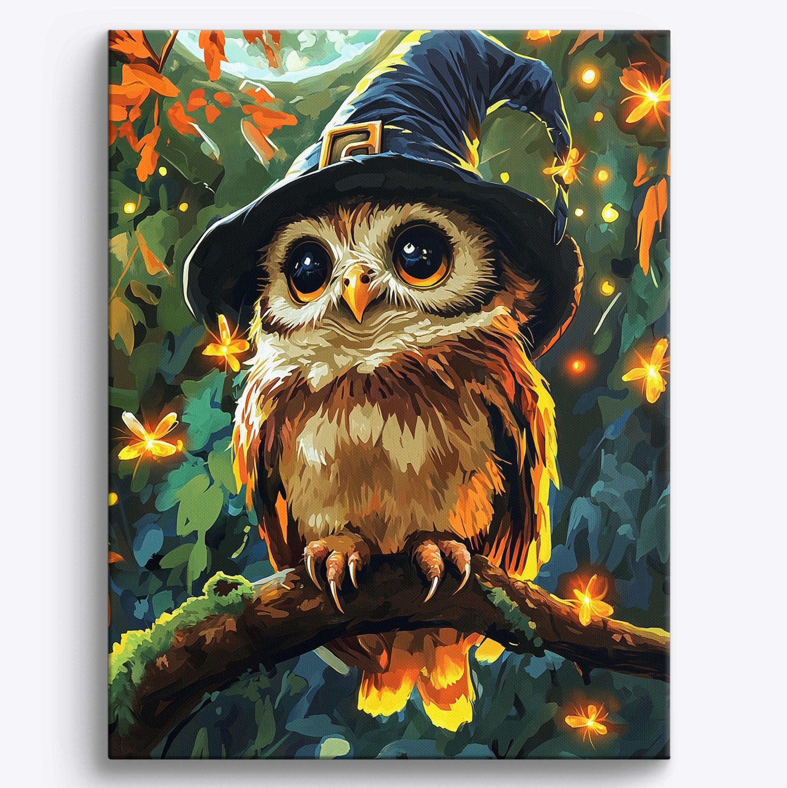 Wizard Owl No Frame / 40x50cm
