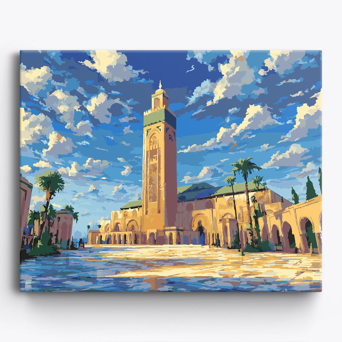 Minimalist Mosque | Paint by Numbers Kit by Craftoria