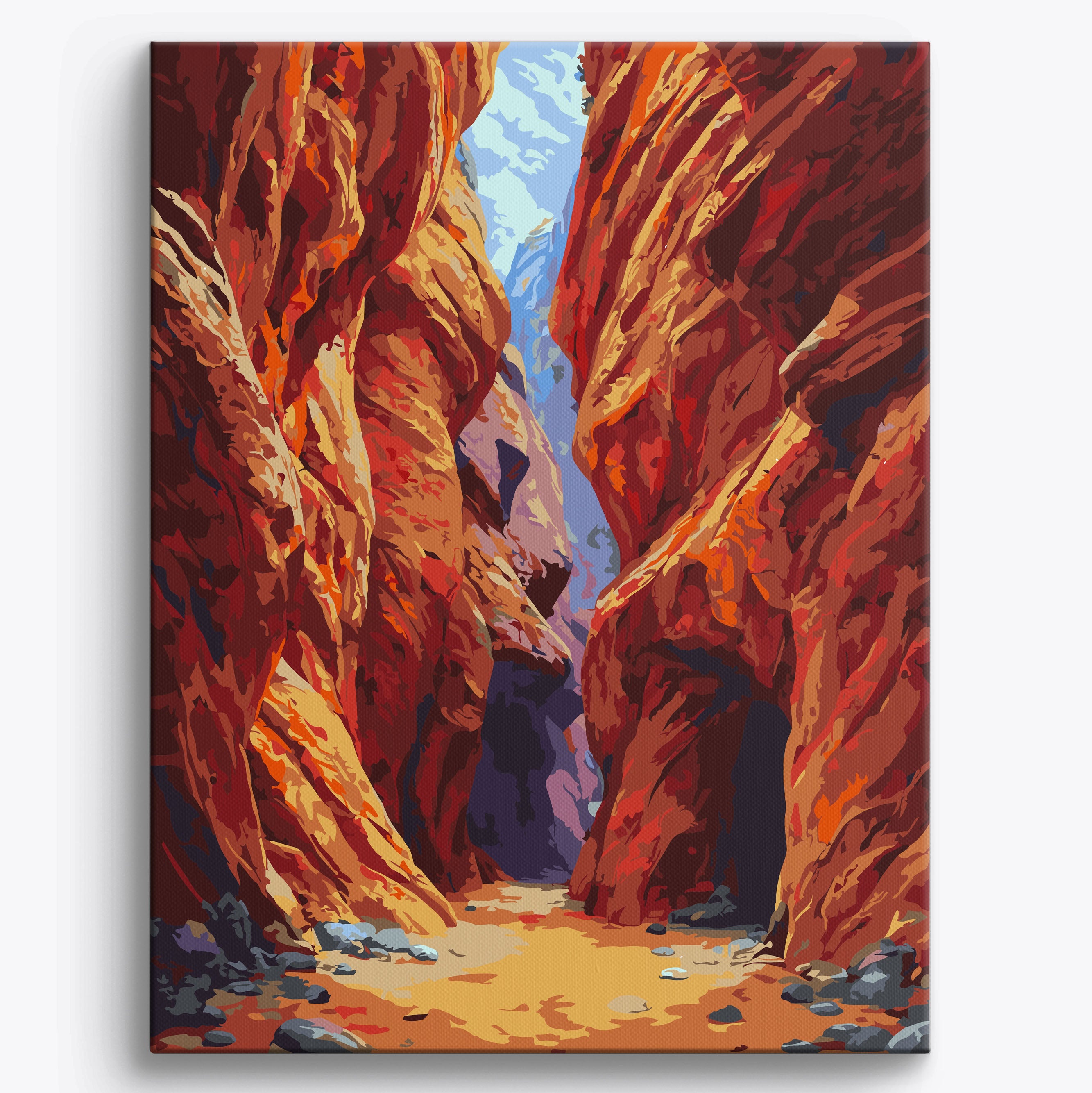 Vertical Glow No Frame / 40x50cm