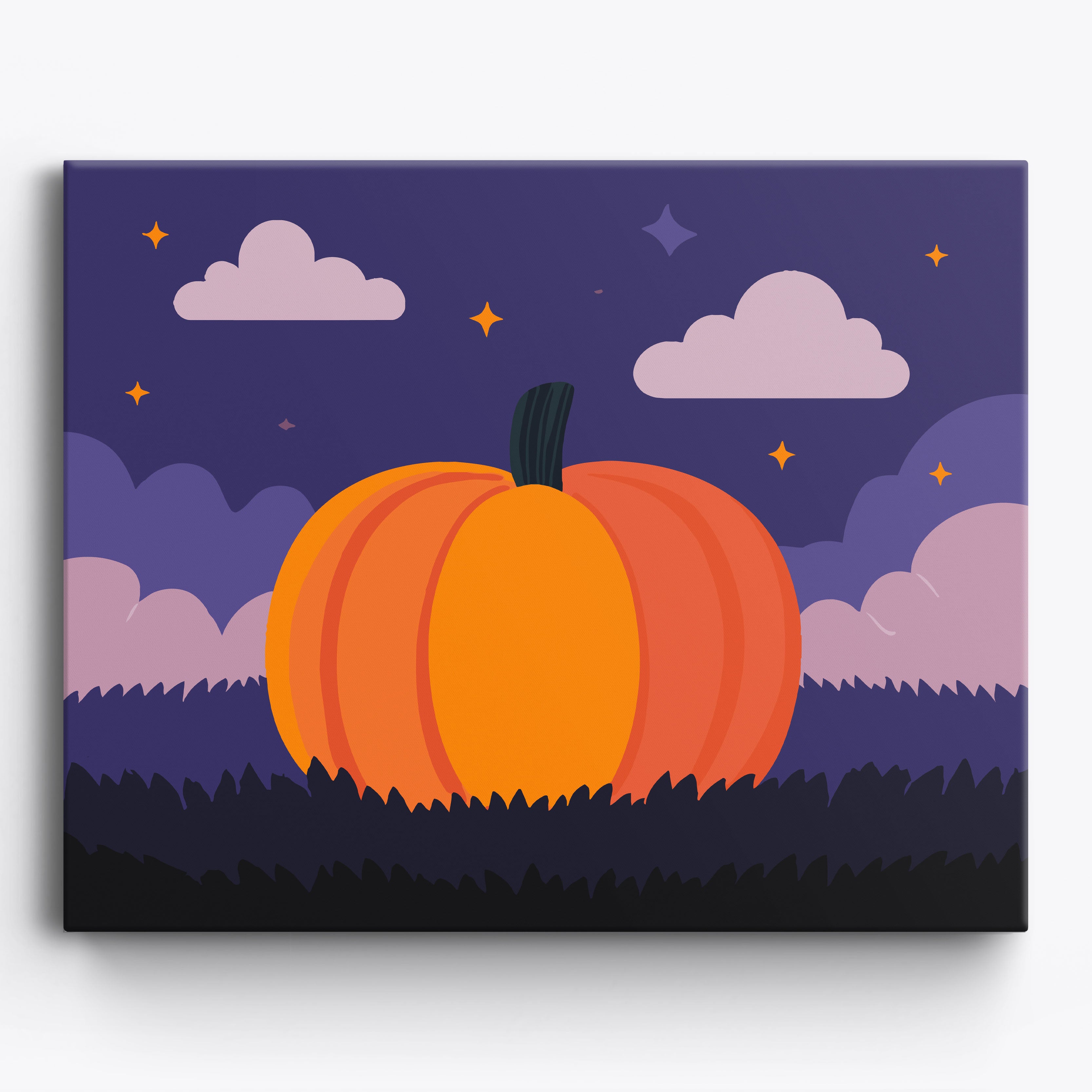 Pumpkin Silhouette No Frame / 50x40cm