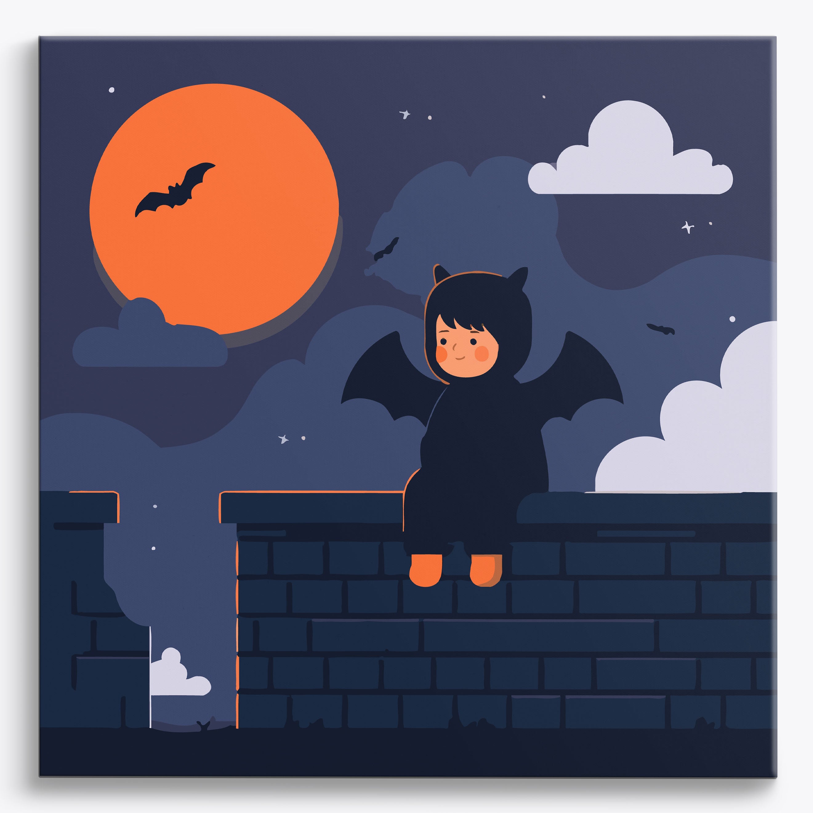 Stormy Gargoyle No Frame / 40x40cm